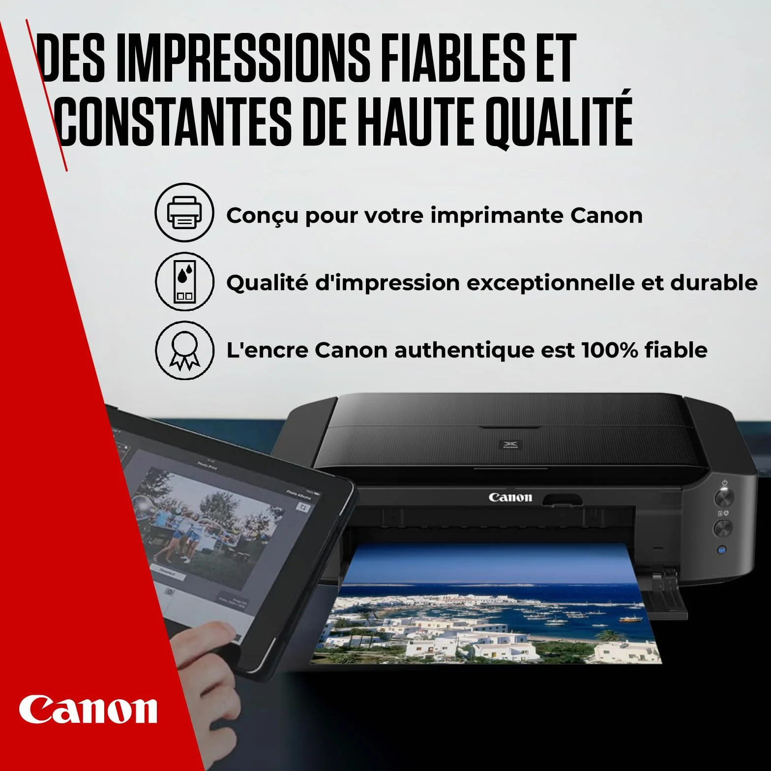 Canon Cartouches d'encre PG-540/CL-541 Authentiques pour imprimante - 2 Packs & Papier Photo 4x6 (50 Feuilles)
