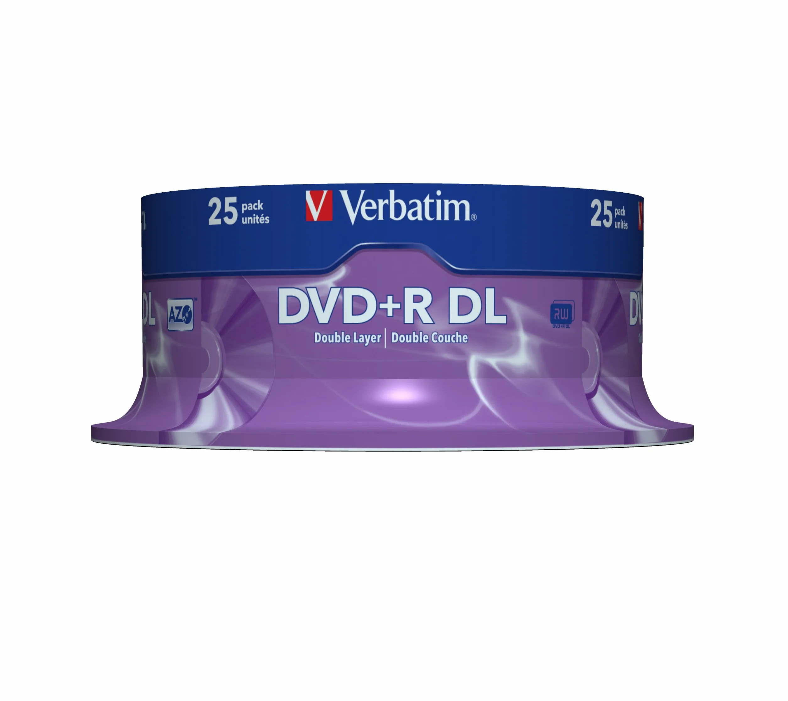 Verbatim 43757 DVD+R 8X DL Argent Lot de 25