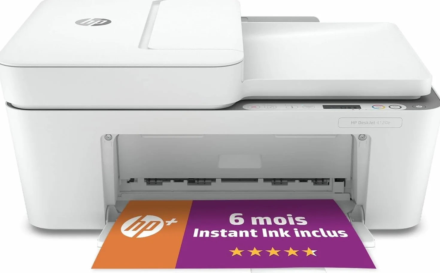 HP DeskJet 4120e Imprimante tout en un Jet d'encre couleur avec Scan, Impression, Wifi, Chargeur automatique de documents