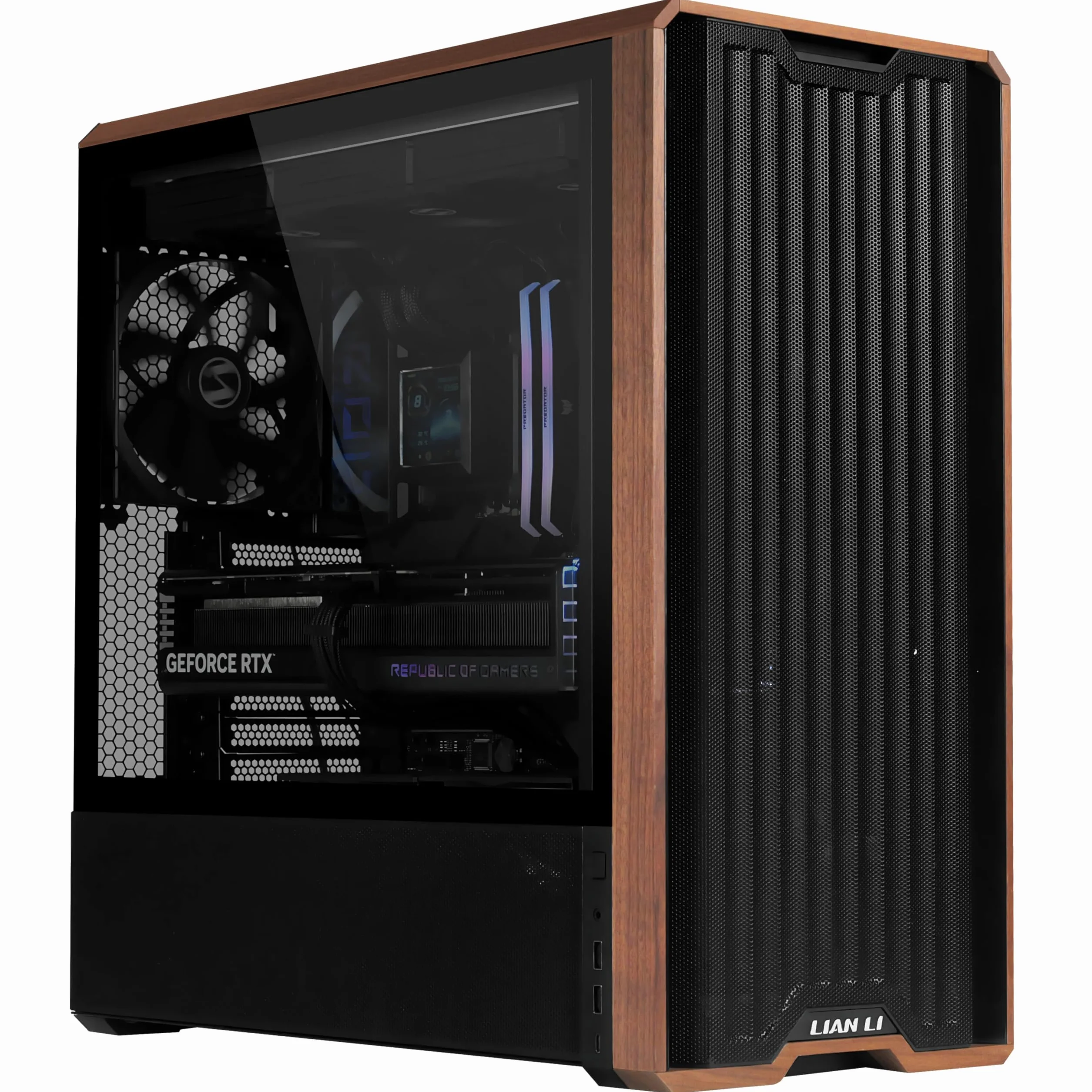 Lian Li Lancool 217 PC-Gehäuse MidI-Tower ATX Tempered Glass Schwarz