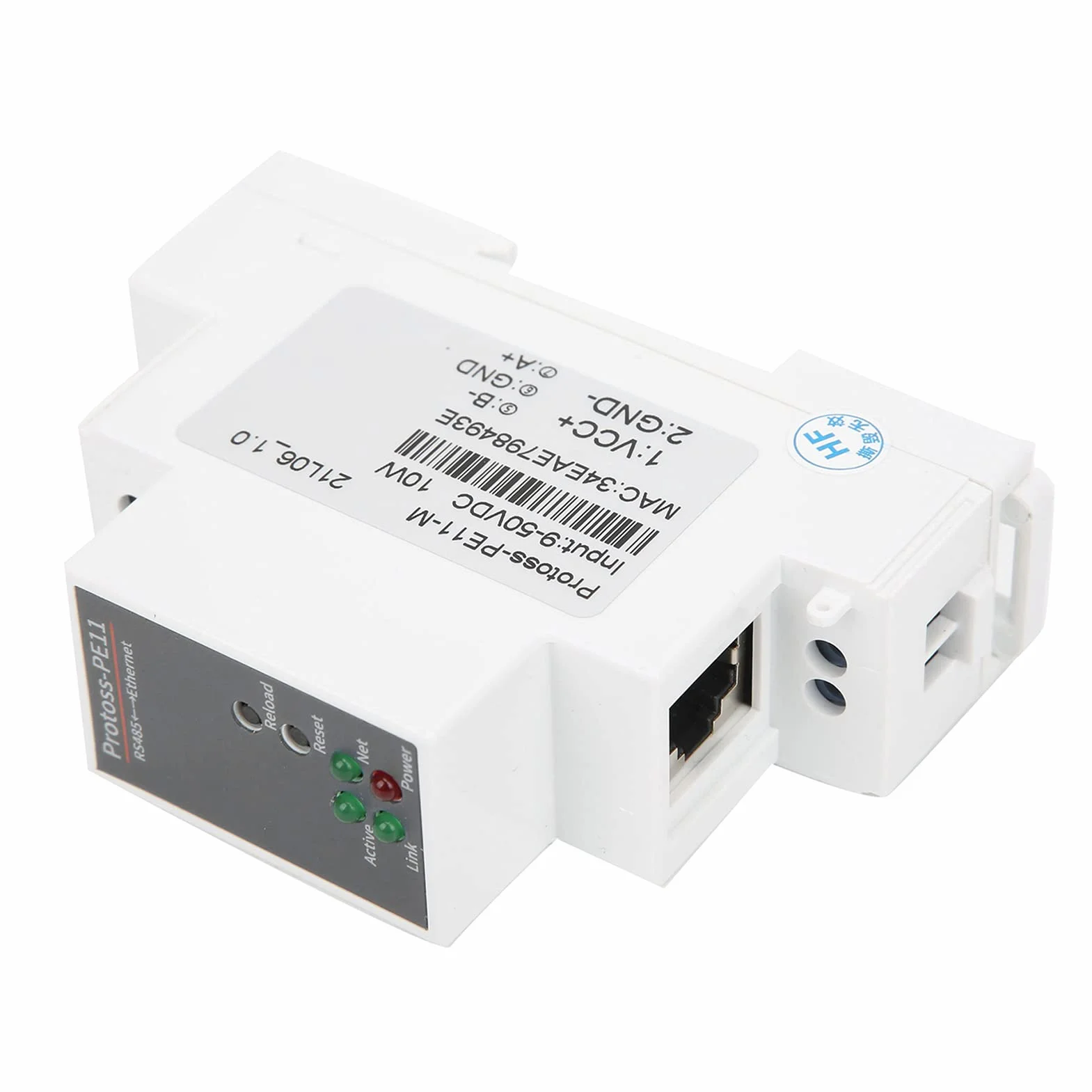 RS485 à WIFI serveur série montage sur Rail Ethernet Module réseau 9-50VDC 10W PE11-M Convertisseur
