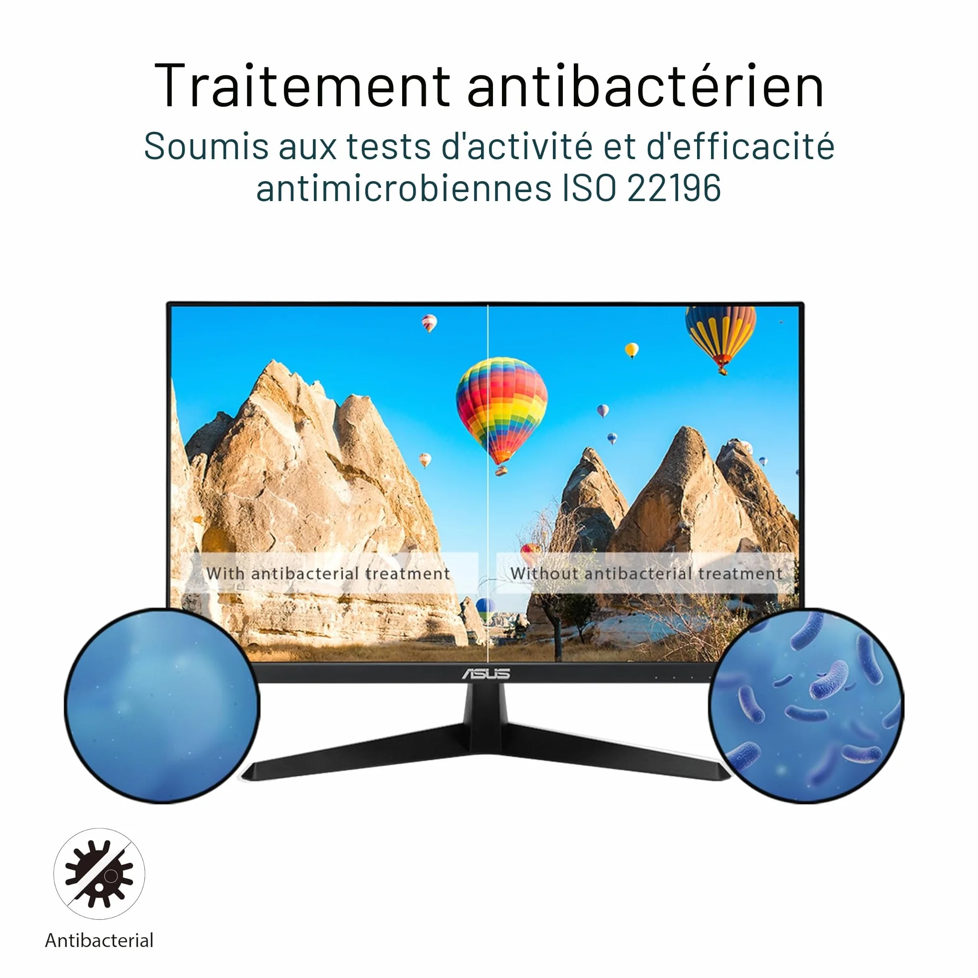 ASUS VY249HGR Moniteur de Jeu 23,8 Pouces FHD IPS 120 Hz 1 ms Adaptive Sync Eye Care Plus