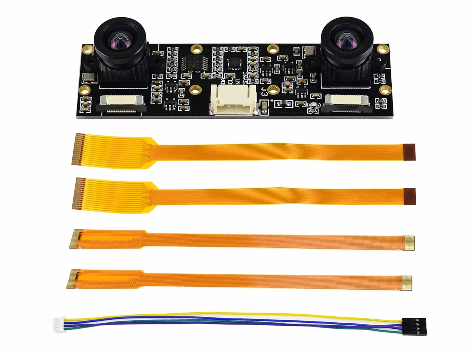 Waveshare Binocular Camera Module Dual IMX219 8MP for AI Vision Depth Stereo Jetson Nano B01 Raspberry Pi 5 Pi4 CM4