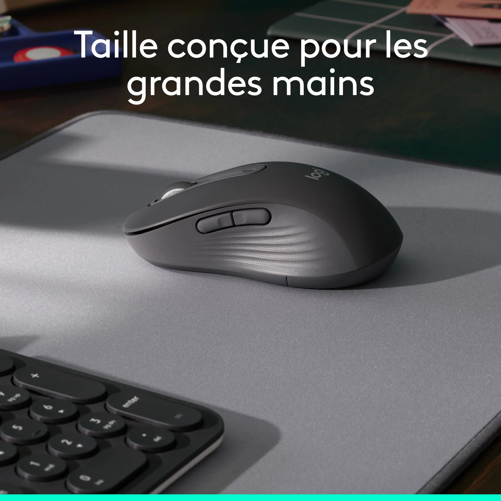 Logitech Signature M650 L Souris sans Fil Grande Taille Bluetooth Gris