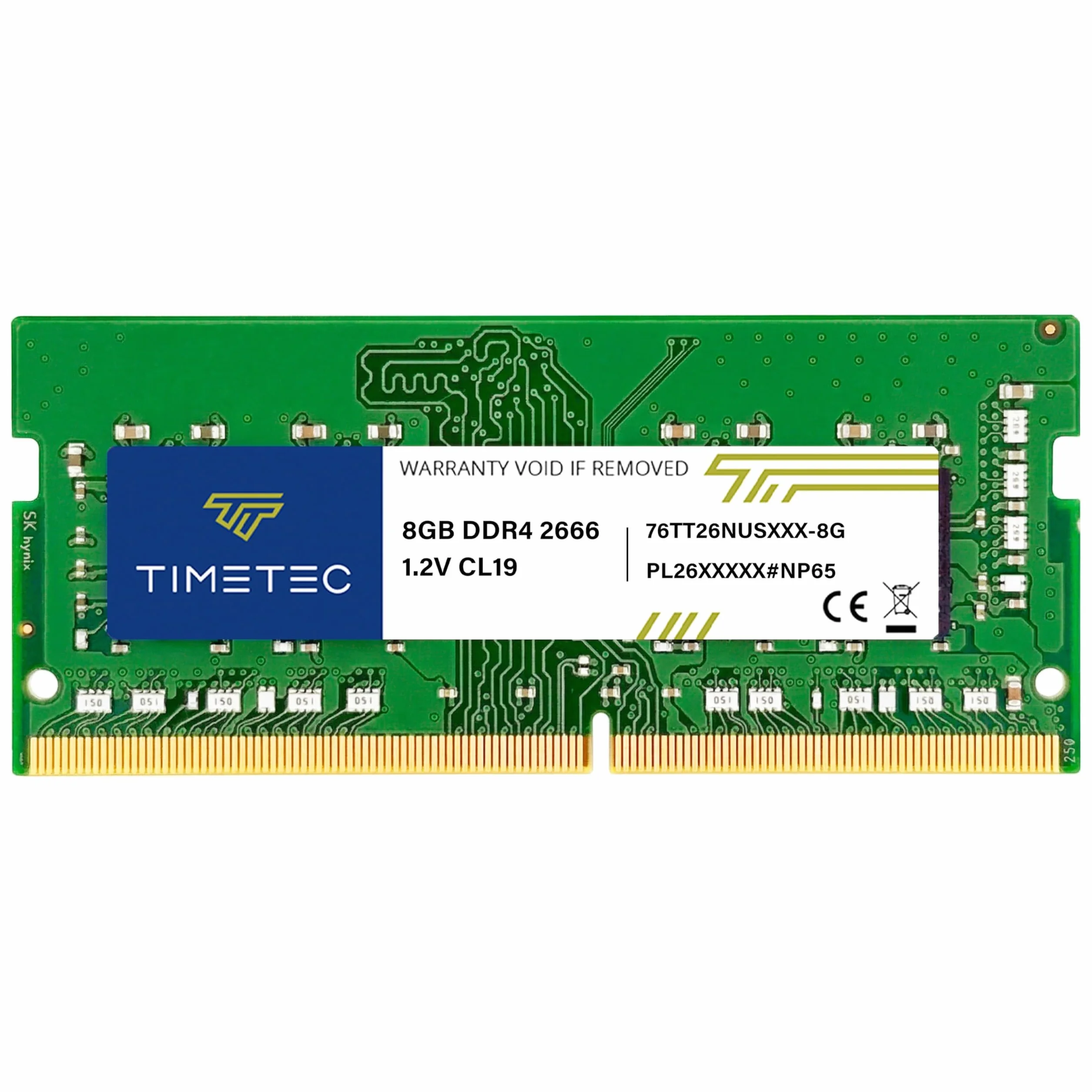 Timetec 8 Go DDR4 2666 MHz PC4-21300 SODIMM Module Mémoire Non-ECC 260 Broches 1.2 V CL19 pour Ordinateur Portable