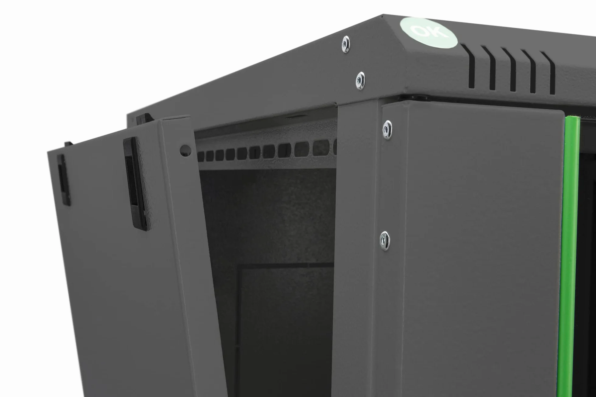 DIGITUS Armoire réseau Rack 19 Pouces 9UH Montage Mural 60kg Noir