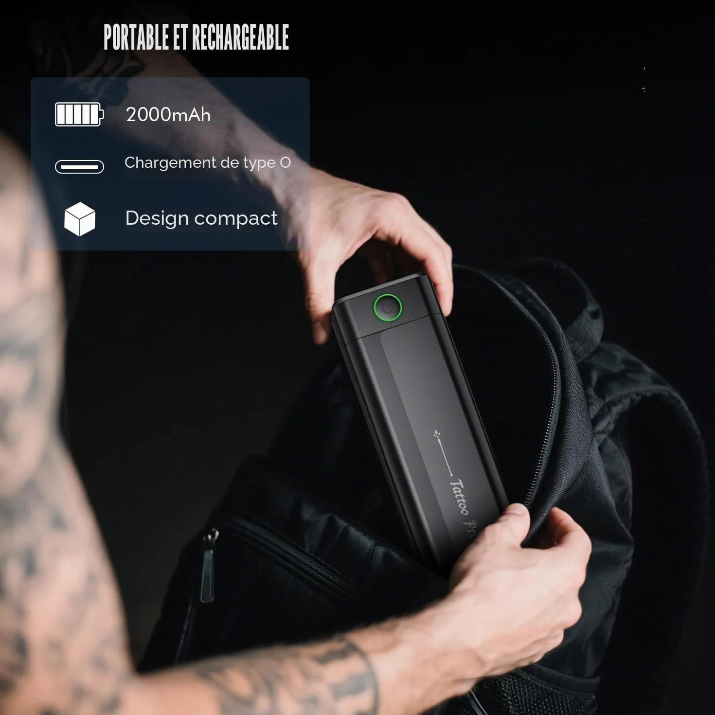 TATELF Machine à Stencil Tatouage sans Fil Bluetooth avec 10 Papiers Transfert pour Artistes Débutants H1