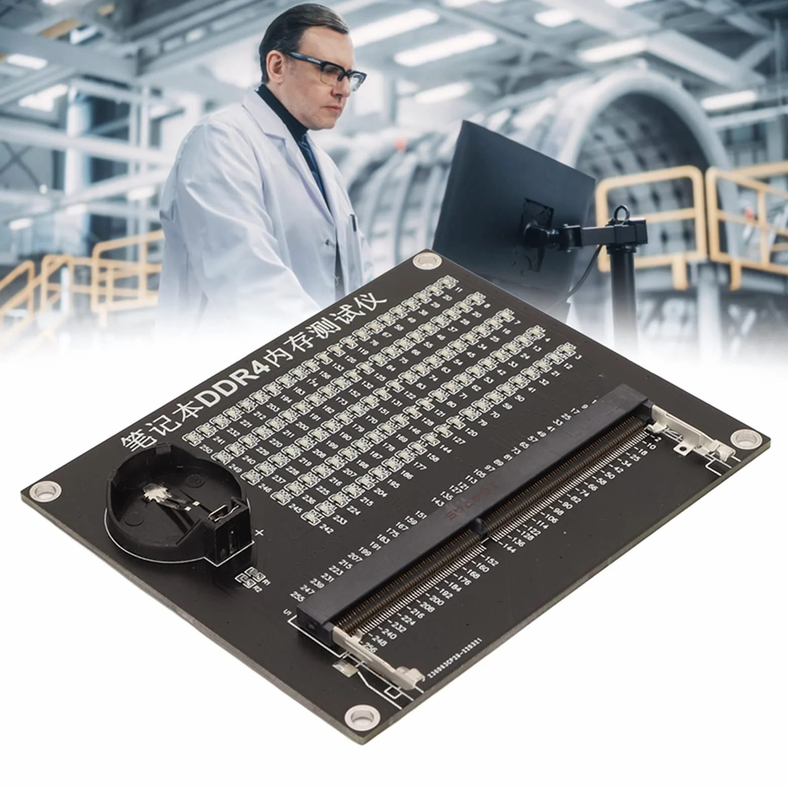 Carte de Test de Mémoire DDR4, Diagnostic de Panne 105 LED pour Ordinateur Portable