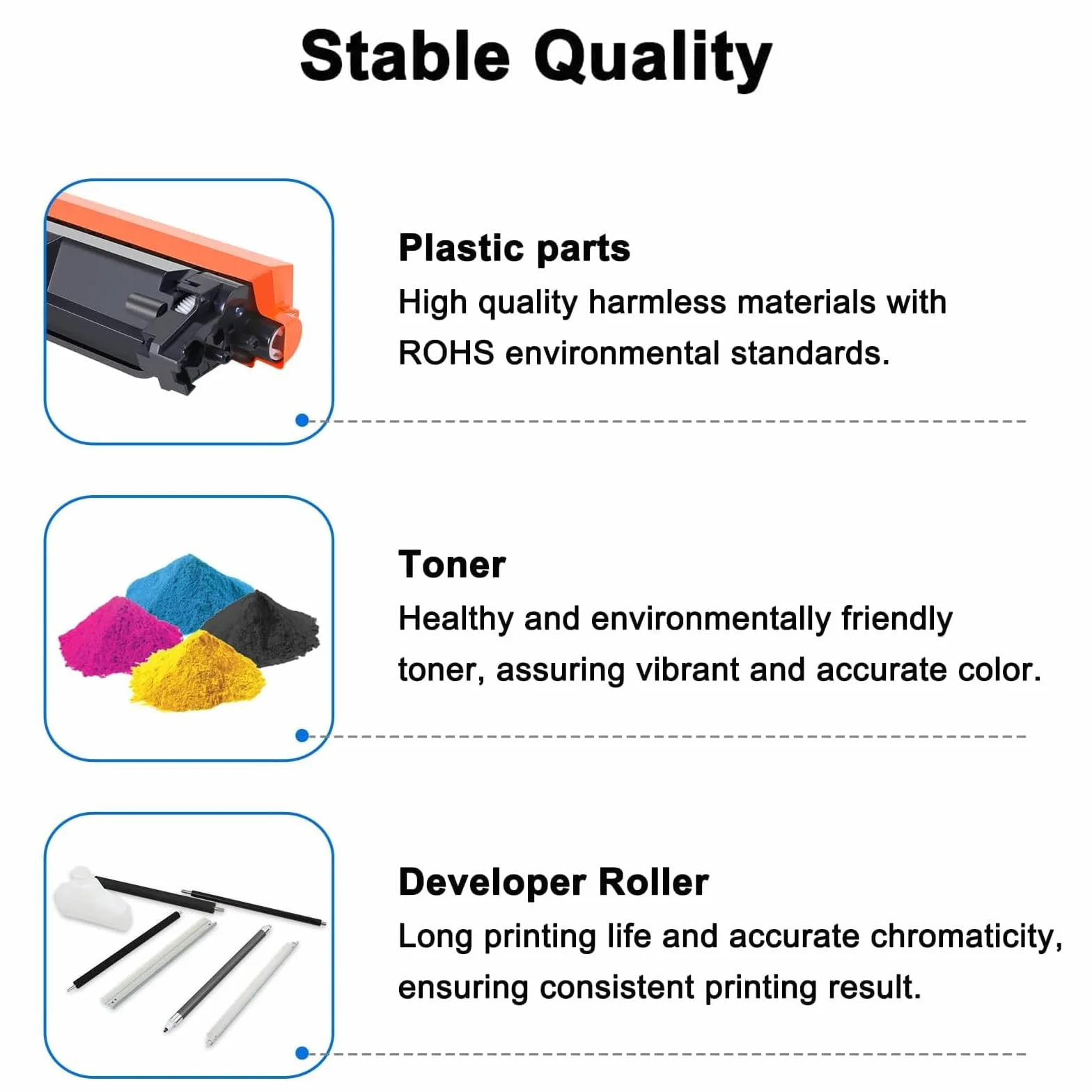 Noir WT-320CL Boîtier de Récupération de Toner Haute Capacité Compatible Brother HL-L8250CDN L8350CDW L8350CDWT L9200CDWT 50000 Pages