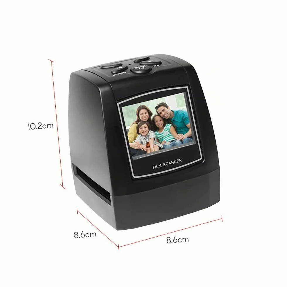Scanner de Films et Diapositives avec écran LCD 2,4 Pouces pour Négatifs JPEG