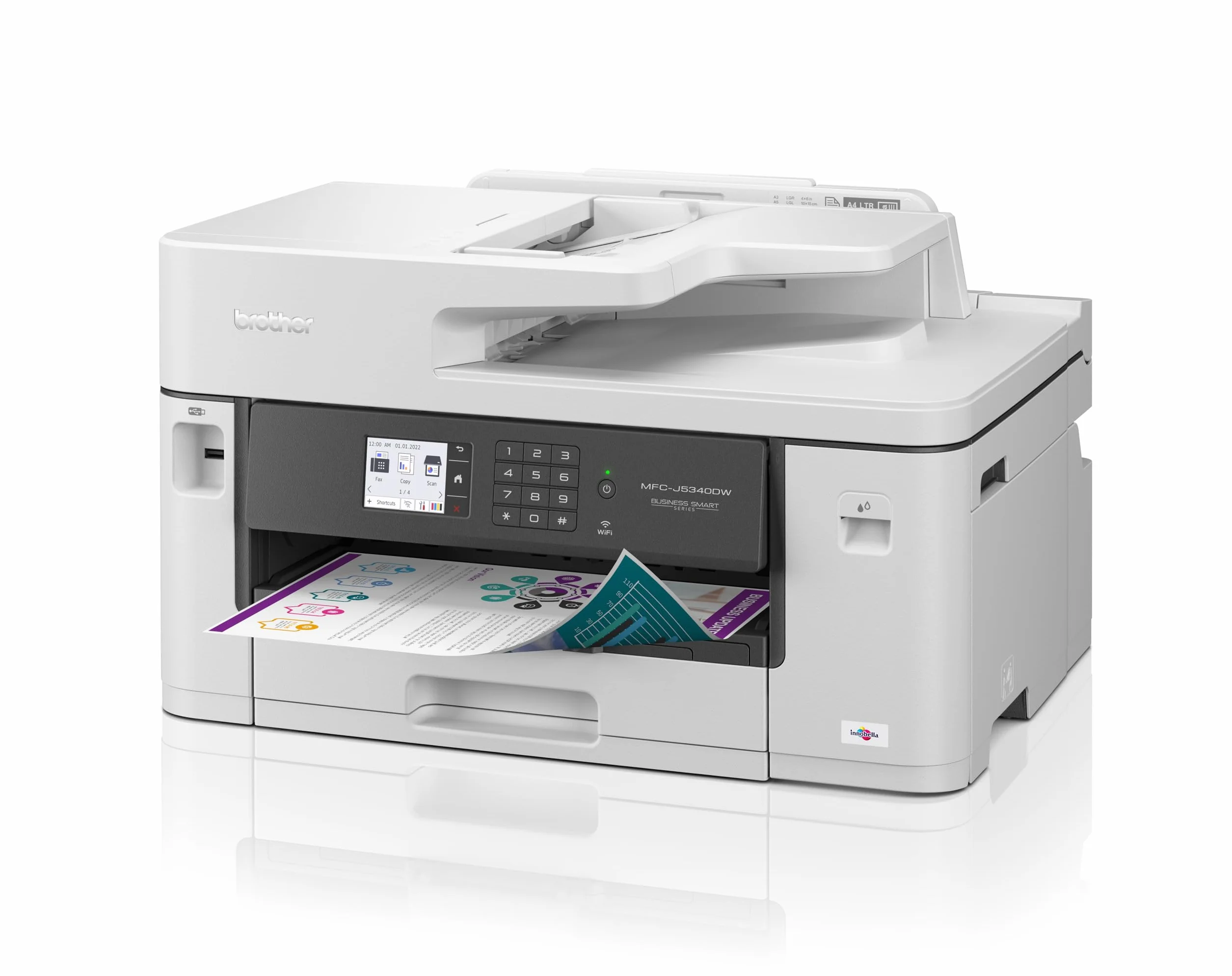Brother MFC-J5340DW Imprimante 4 en 1 Jet d'encre Couleur Recto/Verso WiFi Direct 28 ppm