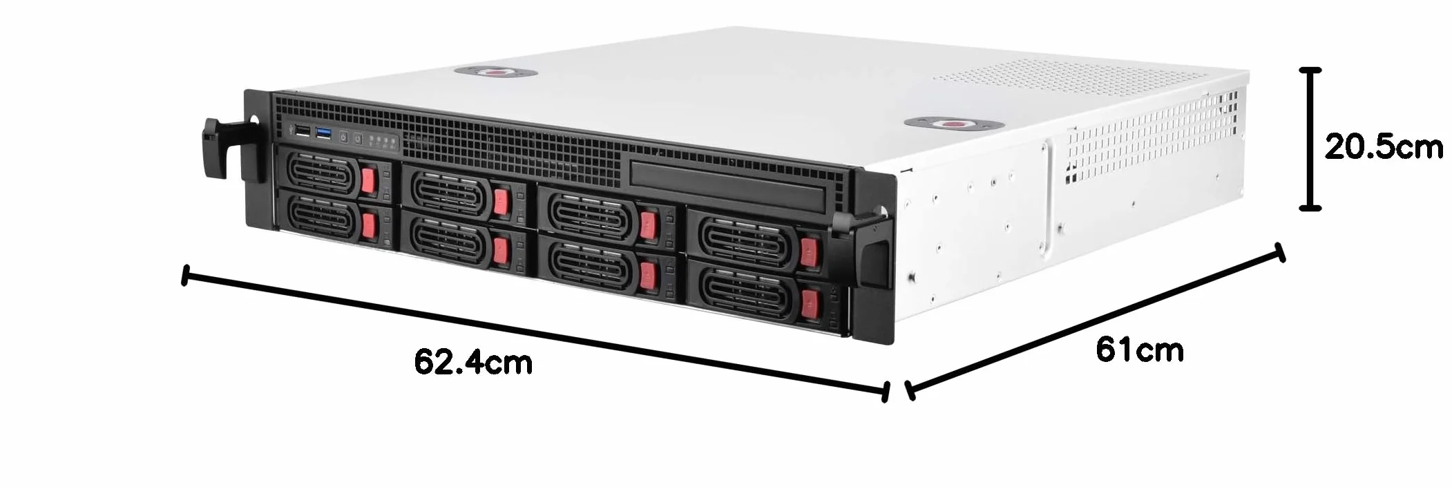SilverStone SST-RM21-308 Châssis serveur rack 2U 8x SAS SATA mini-SAS SFF-8087 6 Gb/s