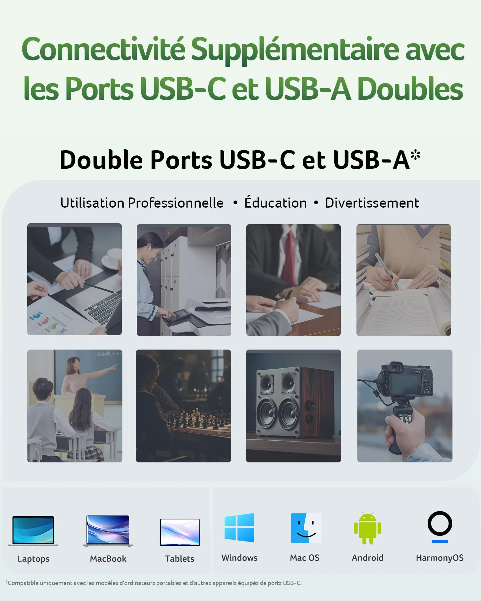Acer Clé USB UT300 256 Go USB 3.2 Gen1 150 Mo/s Double Port Type-A & Type-C