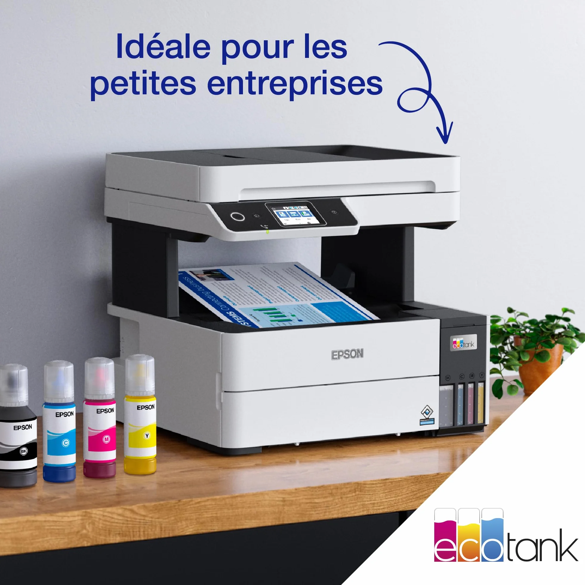 Epson EcoTank ET-5170 Imprimante Multifonction A4 Wi-Fi Ethernet Recto Verso Écran Tactile ADF