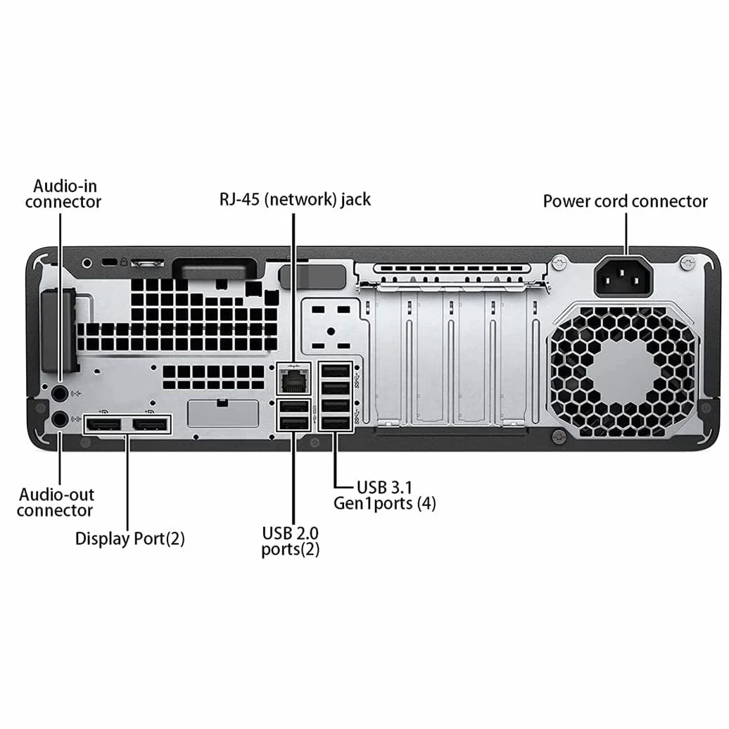 HP EliteDesk 800 G3 SFF Ordinateur de bureau Intel Core i5-6600 16 Go RAM SSD 256 Go WiFi Bluetooth Windows 11 Pro Reconditionné