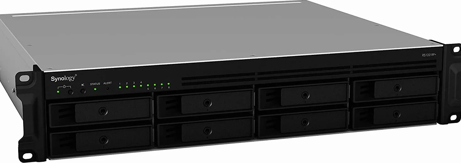 Synology RackStation RS1221RP+ Serveur de Stockage NAS Rack 2U Ethernet LAN Noir V1500B