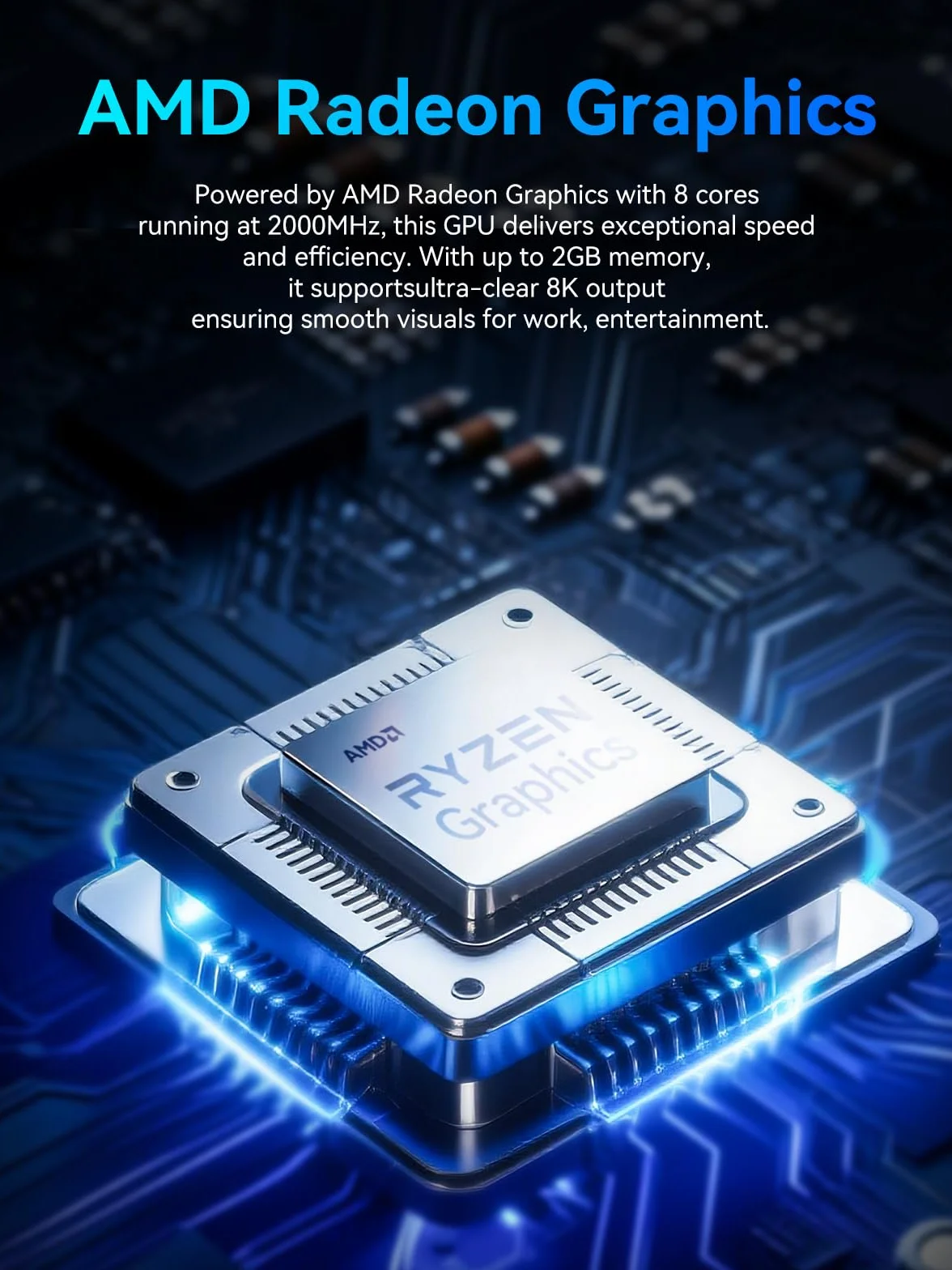 GMKtec Mini PC AMD Ryzen 7 7730U M5 Ultra 16 Go DDR4 512 Go SSD PCIe Double LAN 2.5G WiFi 6 USB-C