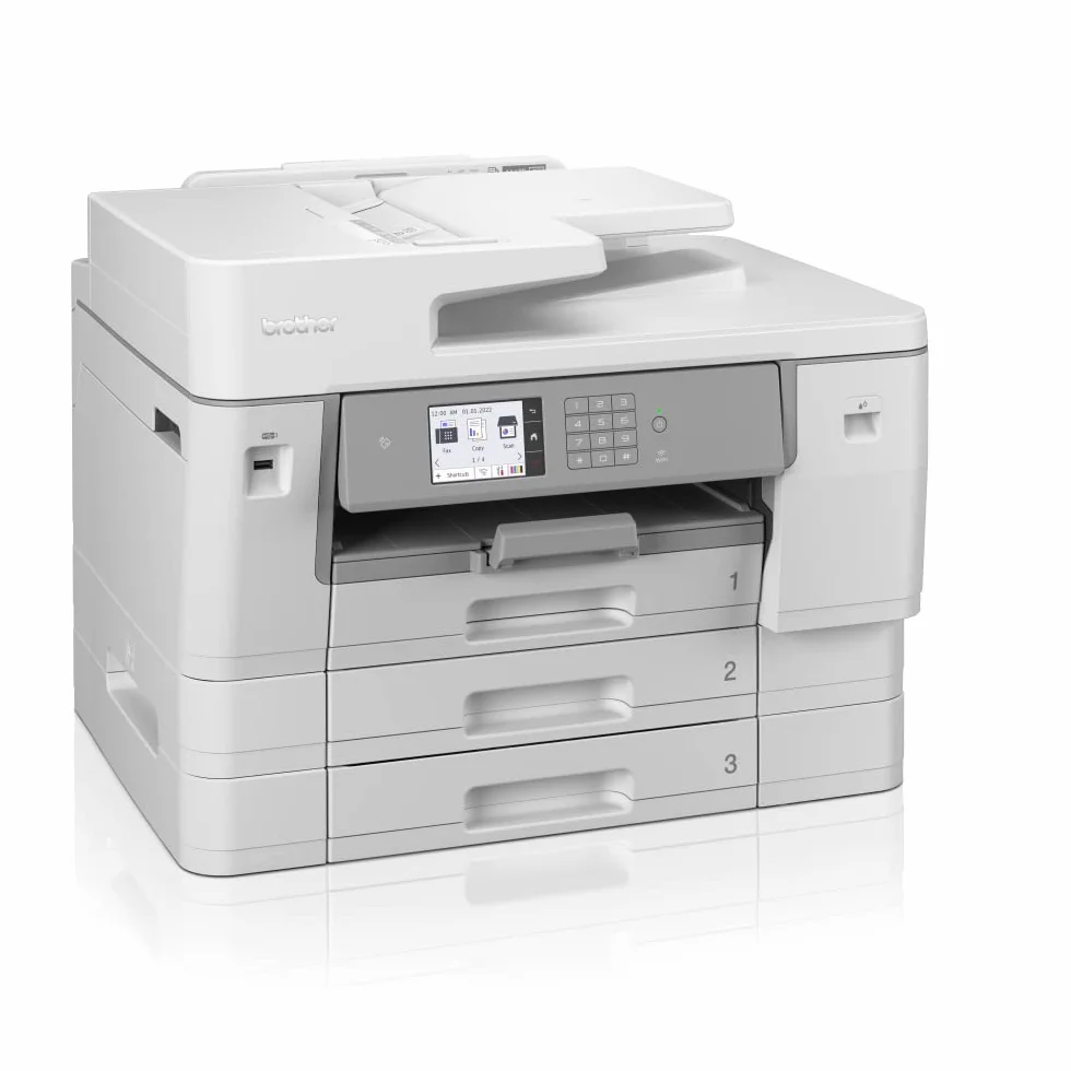 Brother MFC-J6957DW Imprimante Multifonction 4 en 1 Jet d'encre Couleur 30 Pages/Minute USB LAN Wi-Fi Direct Recto-Verso Blanc/Gris
