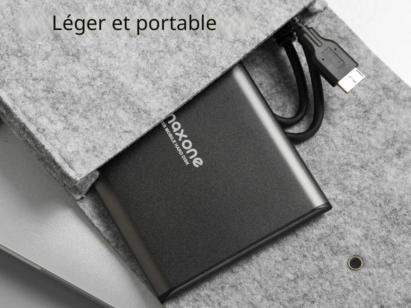 Disque dur Externe Portable 2.5'' USB 3.0 Ultra fin Tout-Aluminium 1000Go HDD pour PC Mac Xbox One PS4