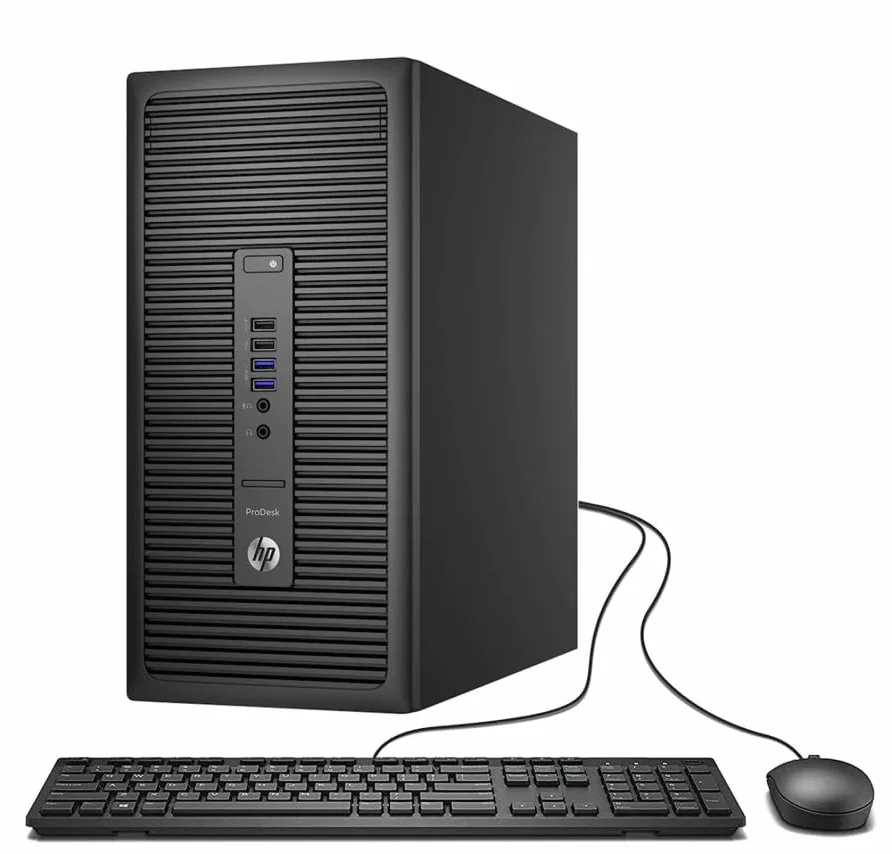 HP ProDesk 600 G2 Mini Ordinateur de Bureau, Intel Pentium G4400, 8 Go RAM, 256 Go SSD, Wi-Fi, Bluetooth, Windows 11 Pro (Reconditionné)
