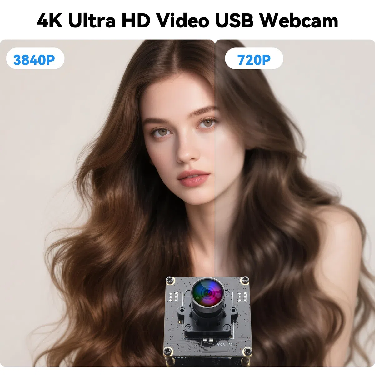 ELP 20MP USB-Kamera 4K 30fps USB 3.0 Typ-C Webcam 3840P Weitwinkelobjektiv für Windows Linux PC