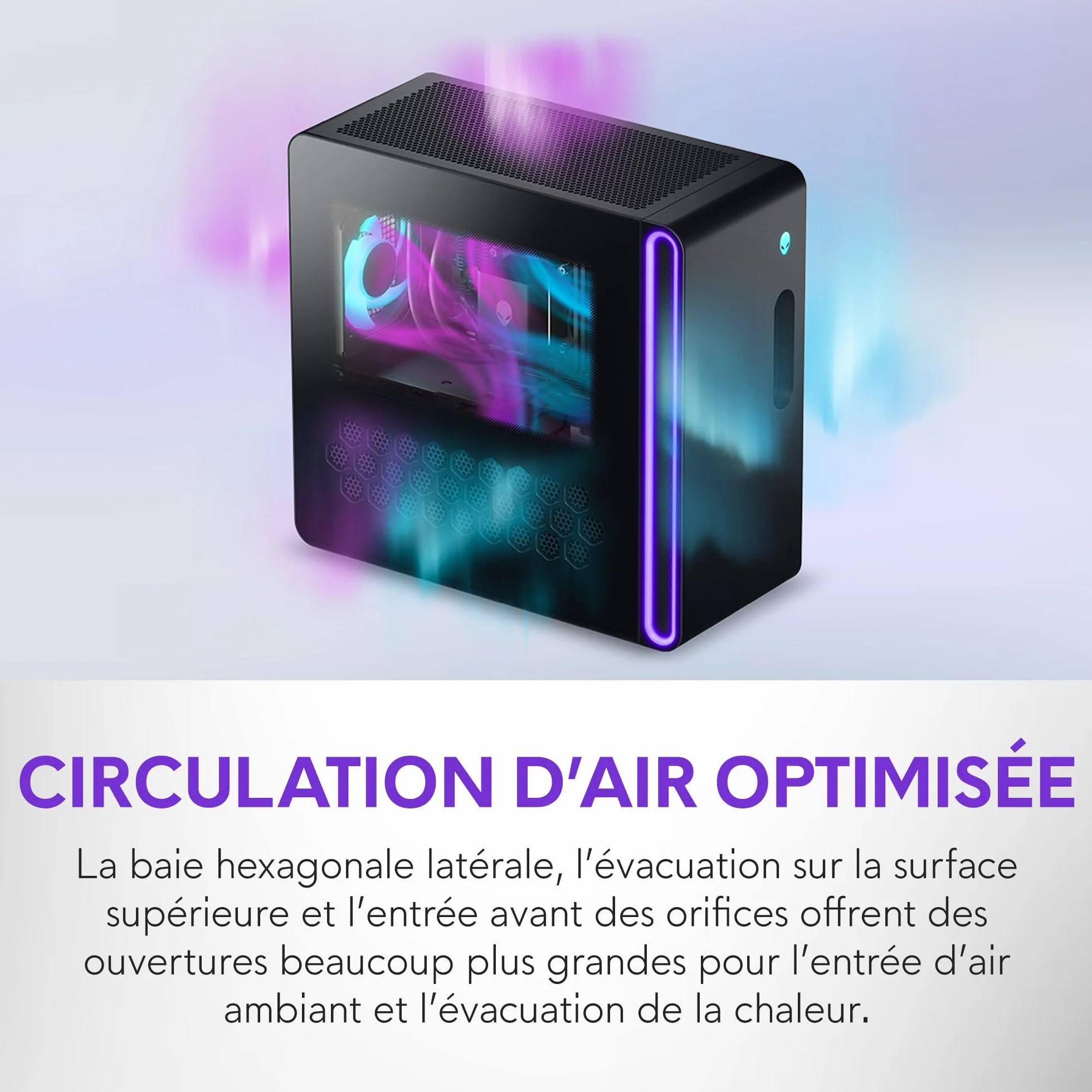 Alienware Aurora PC Gamer Intel Core Ultra 7 265KF RTX 5070 32 Go RAM DDR5 1 To SSD Refroidissement Liquide 1000W Windows 11 Home
