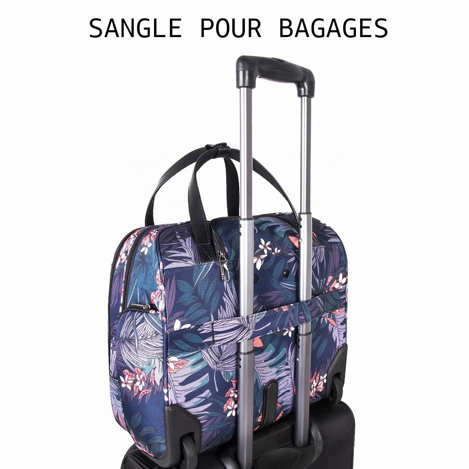 VANKEAN Sacoche à roulettes ordinateur portable 15.6 pouces étanche RFID voyage femmes