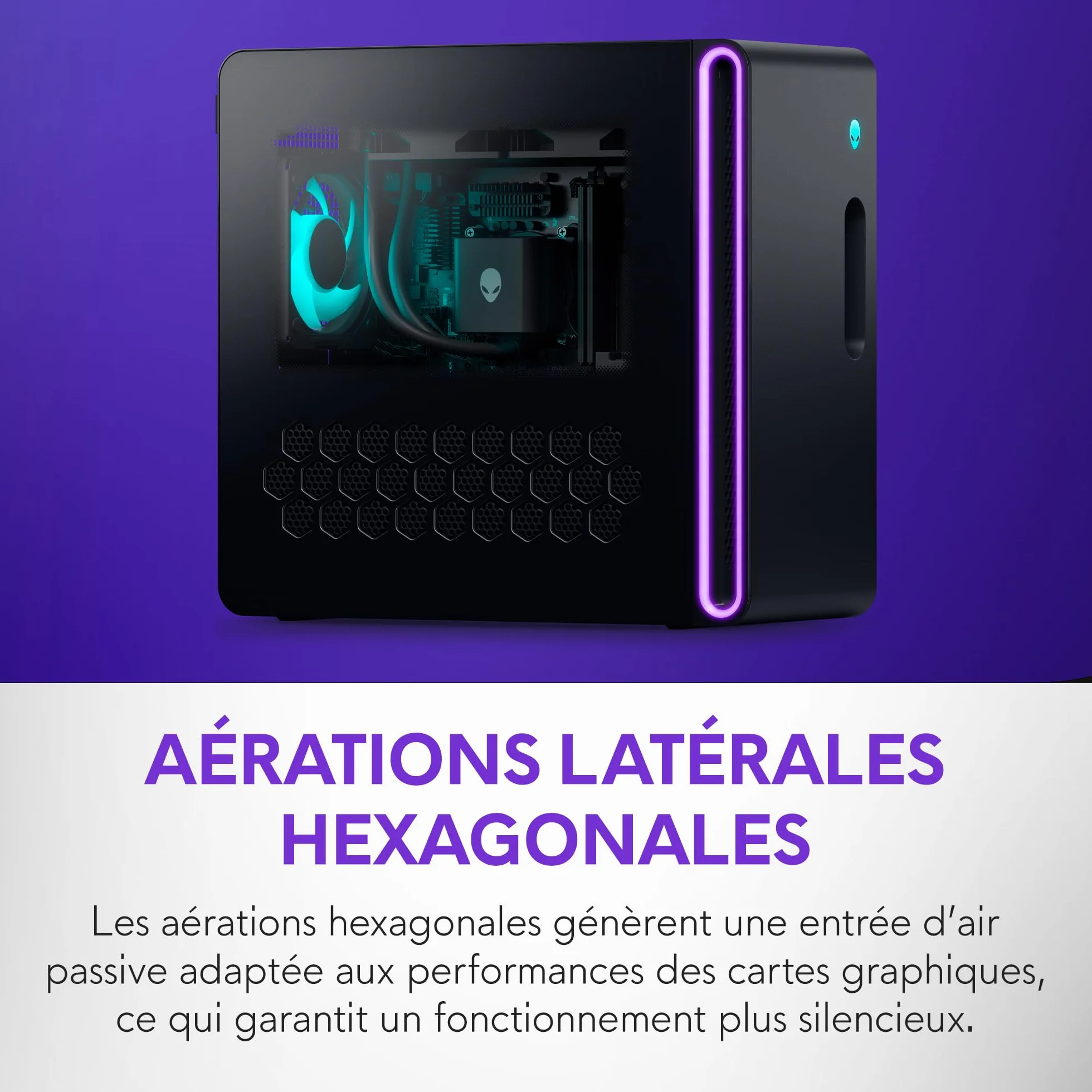 Alienware Aurora PC Gamer Intel Core Ultra 7 265KF RTX 5070 32 Go RAM DDR5 1 To SSD Refroidissement Liquide 1000W Windows 11 Home