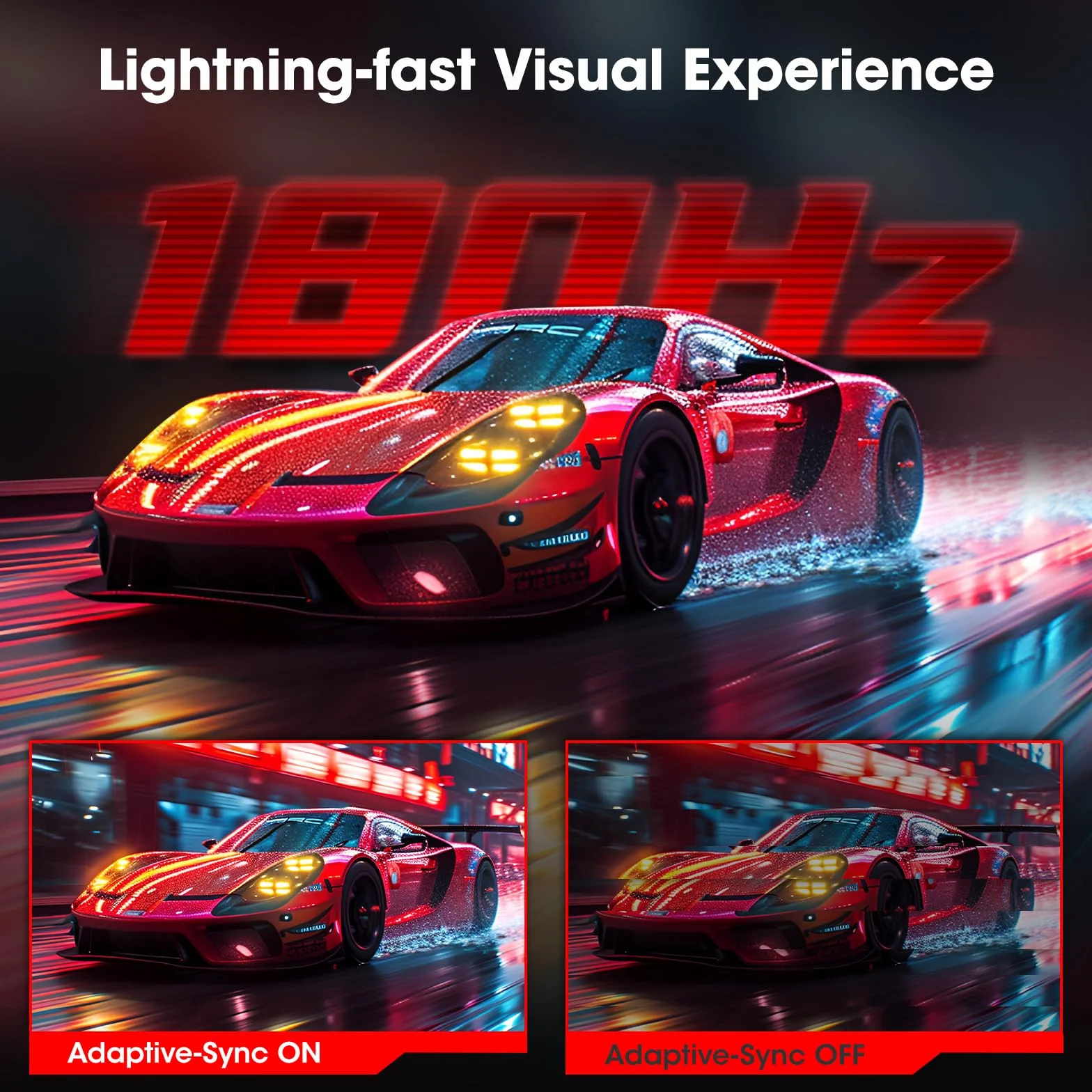 KOORUI 27" Ecran PC Gaming Incurvé 1500R Moniteur Dalle VA QHD 2560X1440 180Hz 1MS DCI-P3 85% HDMI/DP