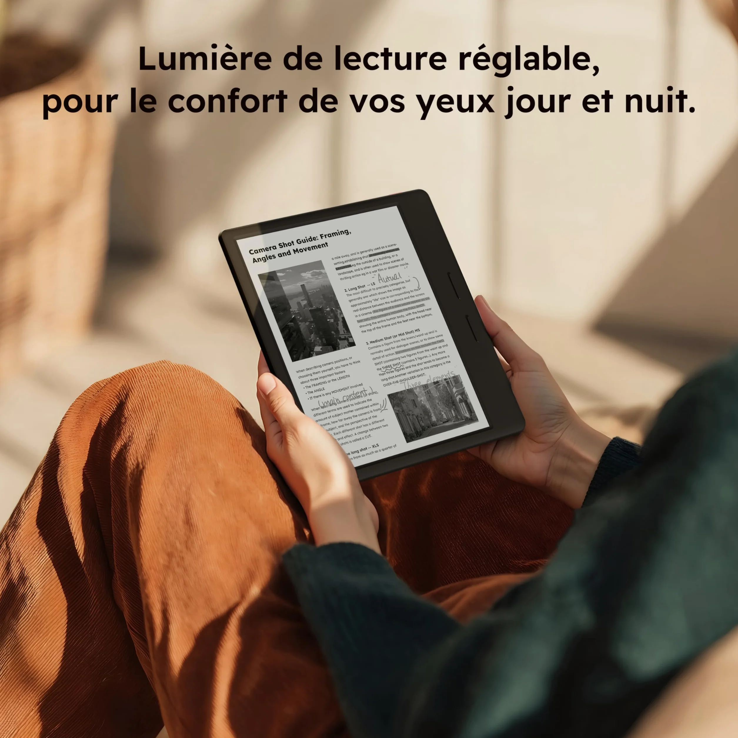 Ocean Lecteur eBook 64 Go + 4 Go 7" E-Ink tablette papier écran 17,8 cm batterie longue durée