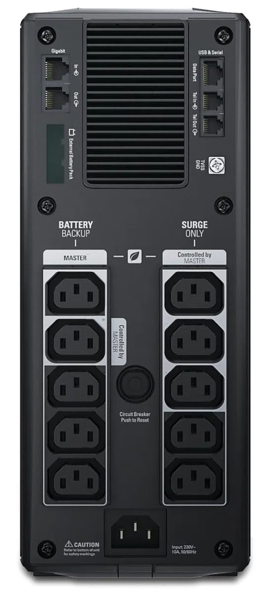 APC by Schneider Electric Back-UPS PRO - BR1500GI - Alimentation sans interruption 1500VA (AVR, 10 prises IEC-C13, USB, logiciel d'arrêt)