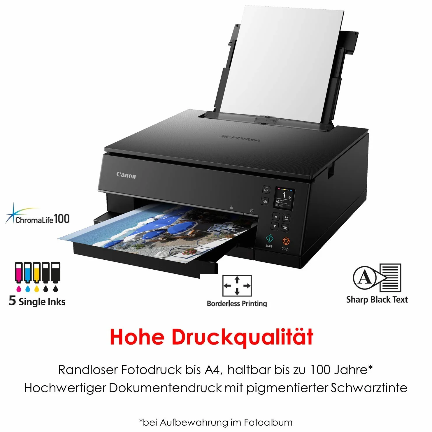 Canon PIXMA TS6350 Noir Imprimante Jet d'Encre MF