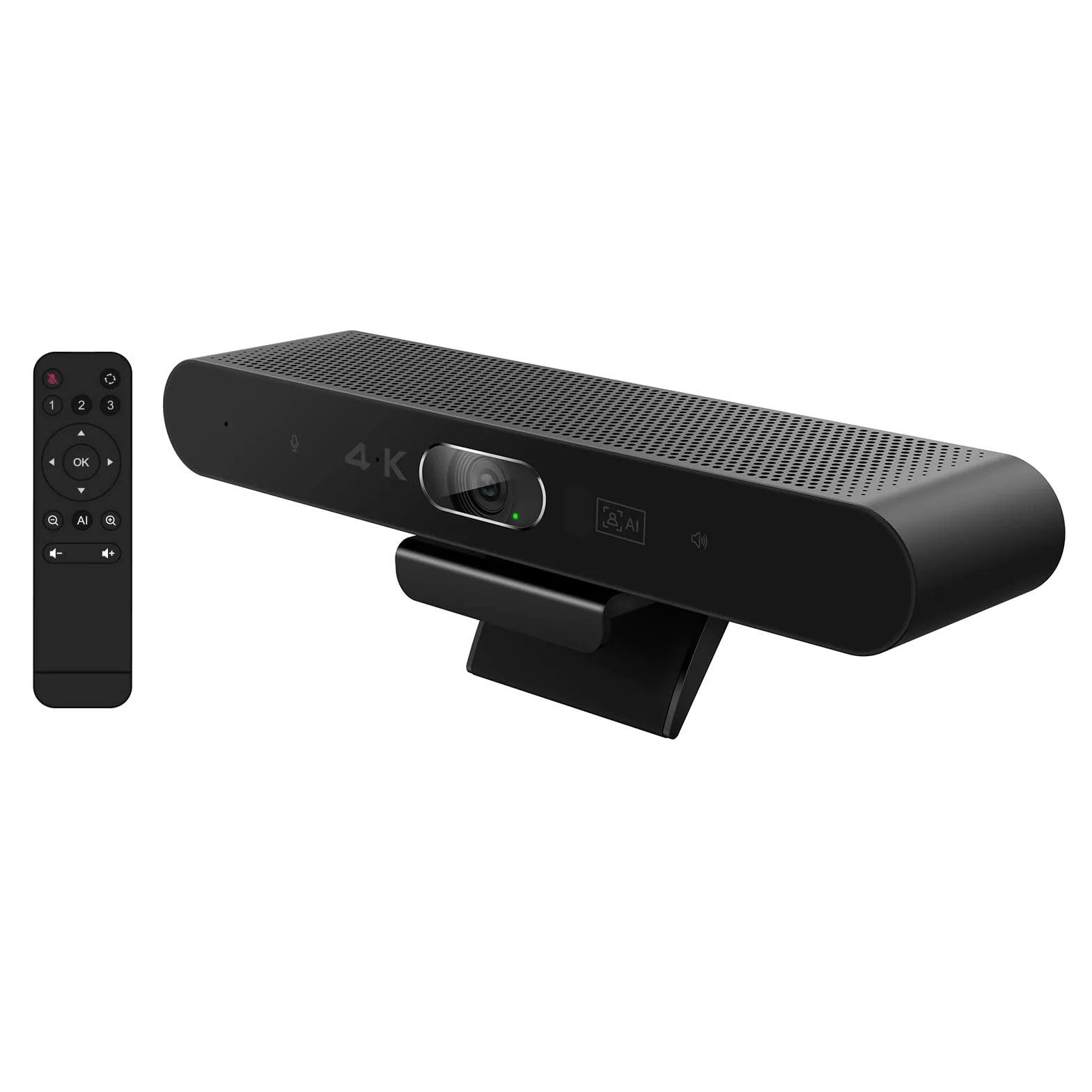 EagleBar Pro2 Caméra de visioconférence 4K ePTZ AI Face Tracking Haut-Parleur Microphone conférence télécommande Compatible Zoom MS Teams OBS