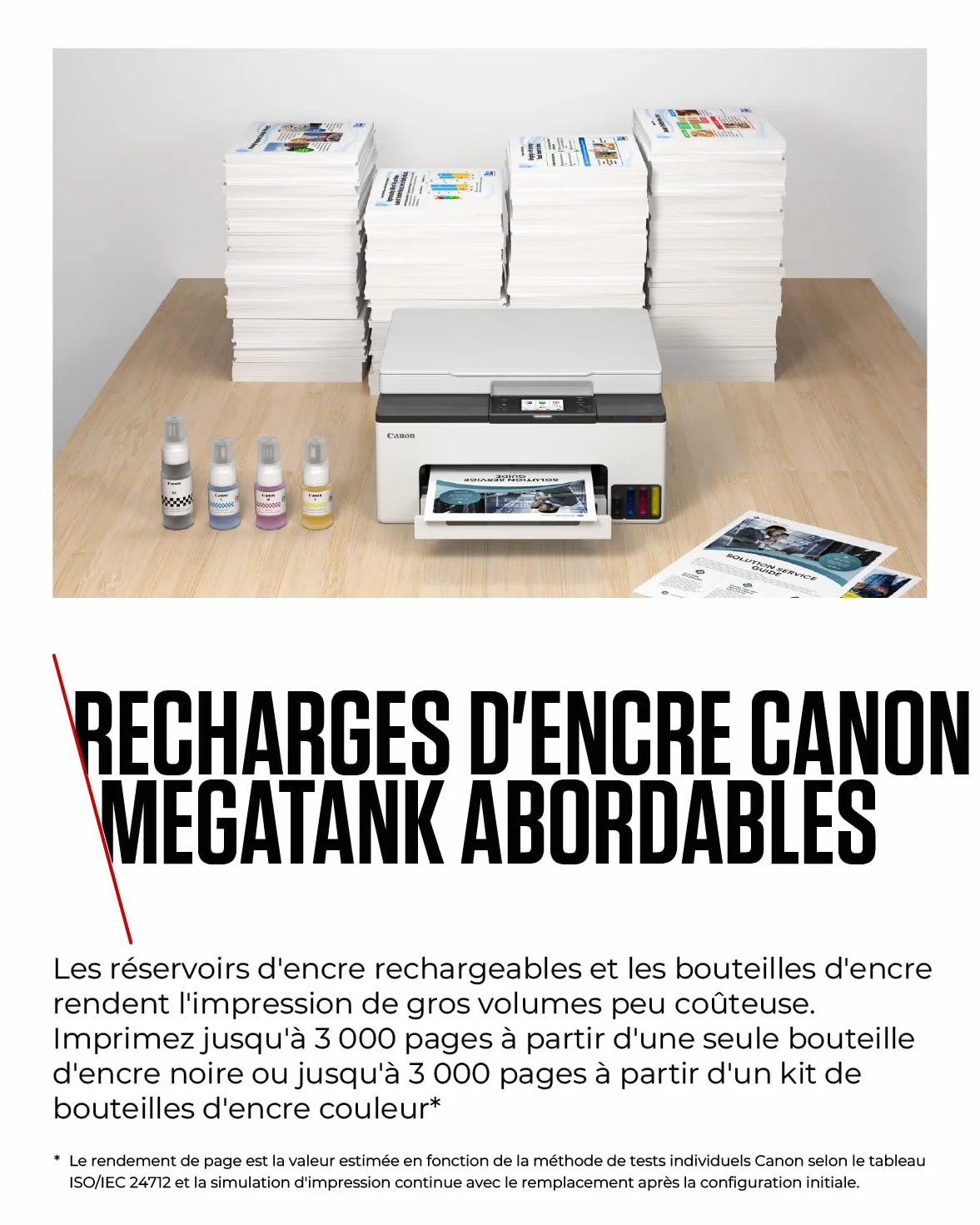 Canon MAXIFY GX1050 Imprimante A4 Couleur MegaTank Tout-en-Un Jet d'encre Wi-Fi Ethernet USB