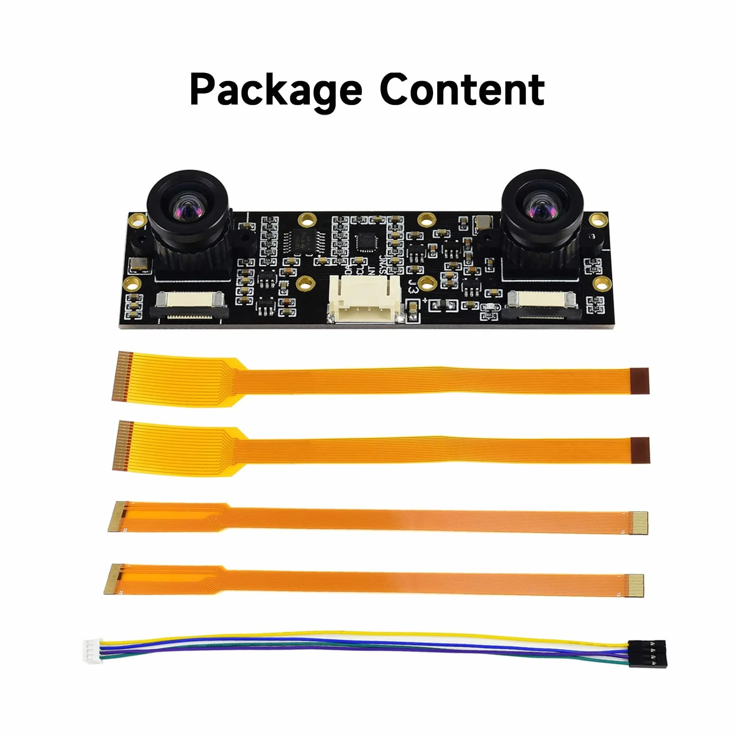 Waveshare IMX219-83 Stereo Camera 8MP Binocular Module Depth Vision for Jetson Nano B01 Raspberry Pi 5/4/CM4