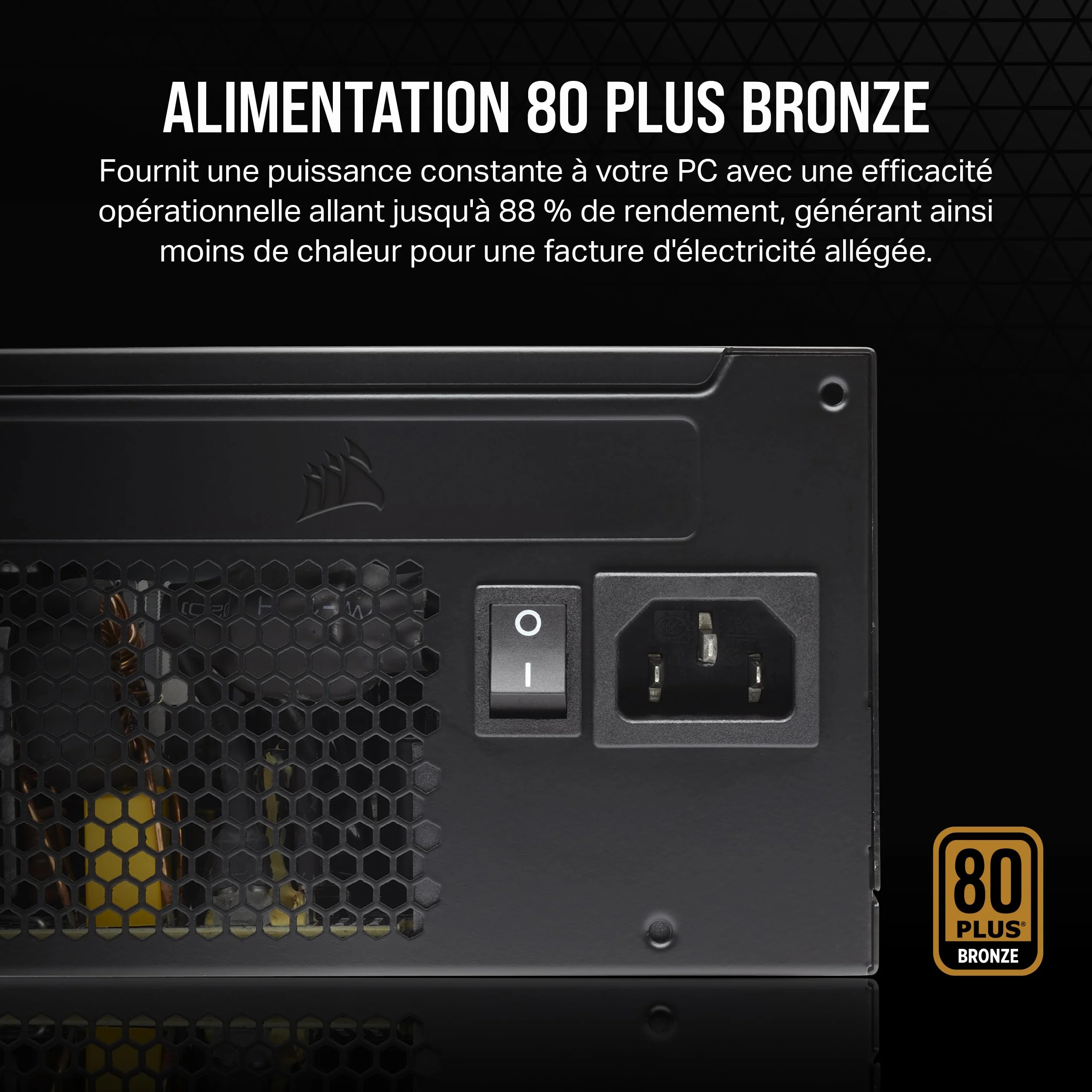CORSAIR CX650 Alimentation 650W ATX 80 PLUS Bronze Noir Non Modulaire EU