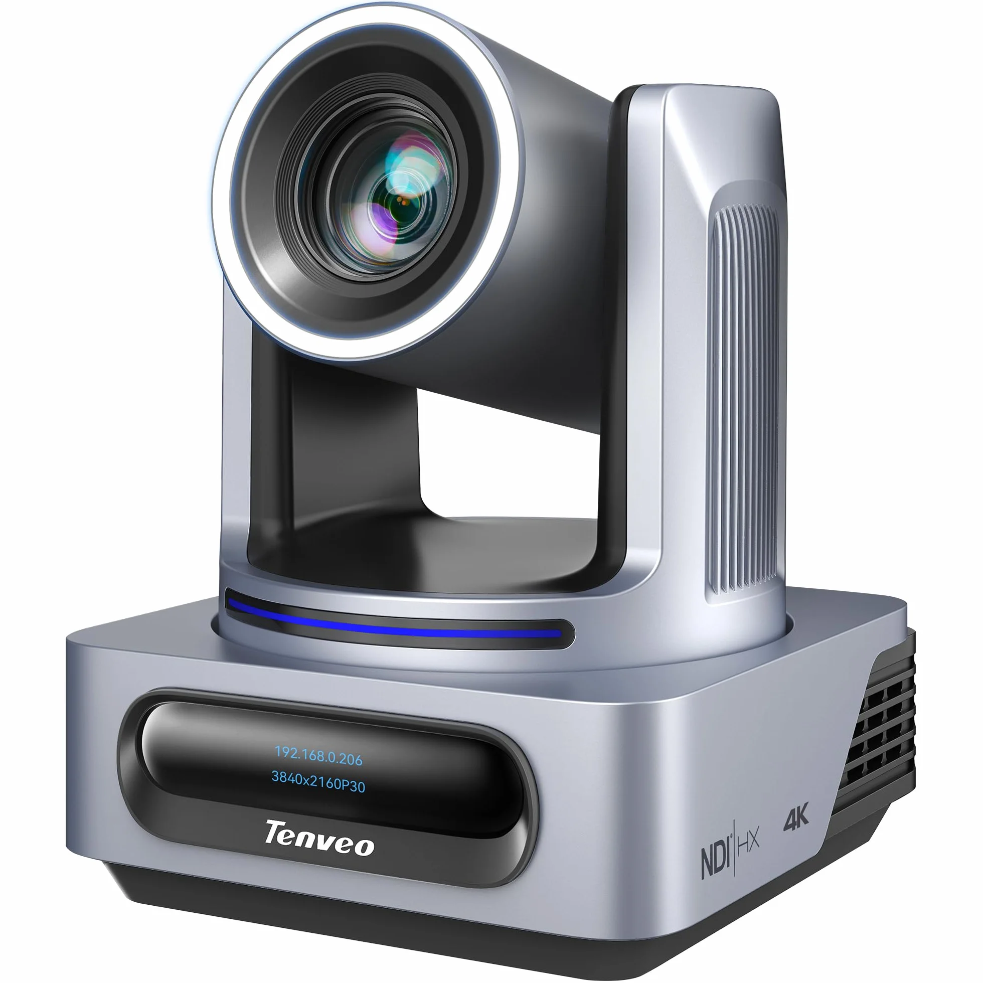 Tenveo Caméra PTZ 4K NDI, Suivi Automatique IA, Zoom Optique 20X, Sorties 3G-SDI USB3.0 HDMI LAN PoE