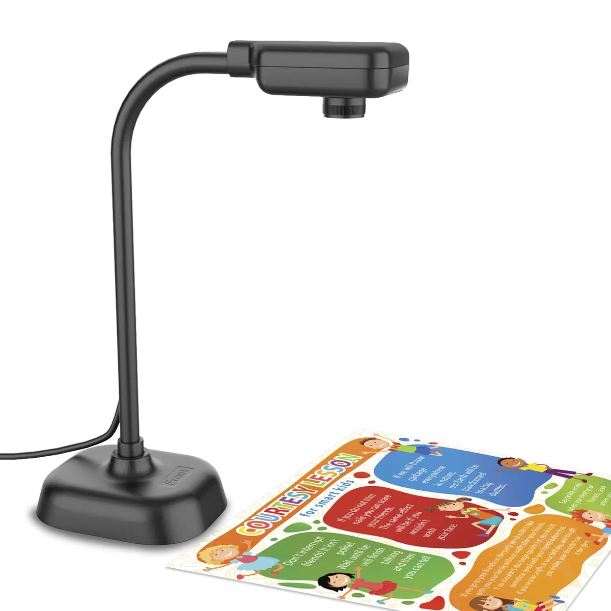 Caméra de Documents USB avec Microphone Intégré pour Enseignants, Compatible Mac OS Windows Chromebook