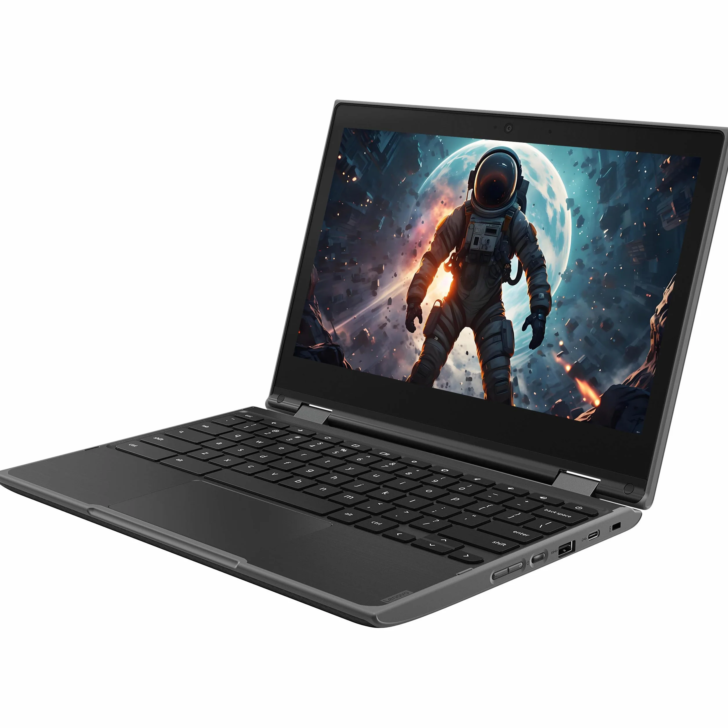 Lenovo Chromebook 300e Ordinateur Portable Tactile 2 en 1 11,6" Intel Celeron N4020 4 Go RAM SSD 32 Go Chrome OS Reconditionné