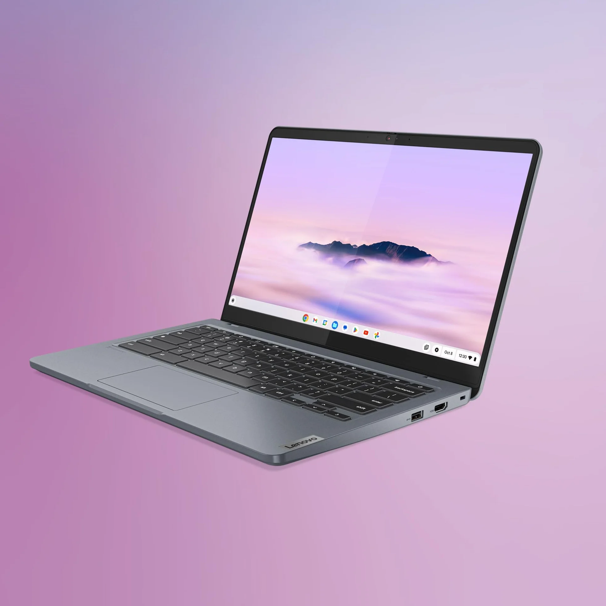 Lenovo Chromebook Plus IdeaPad Slim 3 14IAN8 Ordinateur Portable 14" FHD Intel Core i3-N305 RAM 8 Go eMMC 256 Go ChromeOS Clavier AZERTY FR Gris