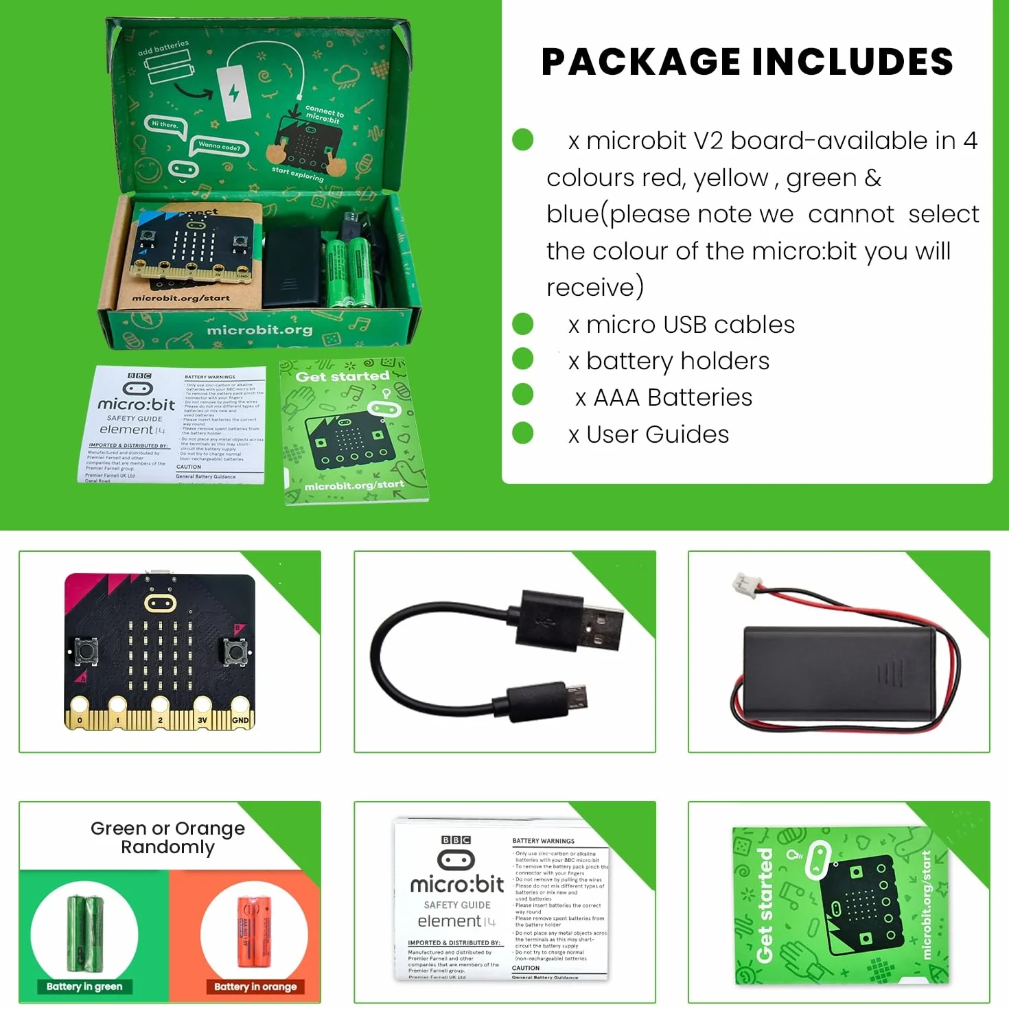 KEYESTUDIO BBC Microbit V2 Kit de démarrage avec Carte Officielle BBC Micro:bit V2 pour Codage et Programmation