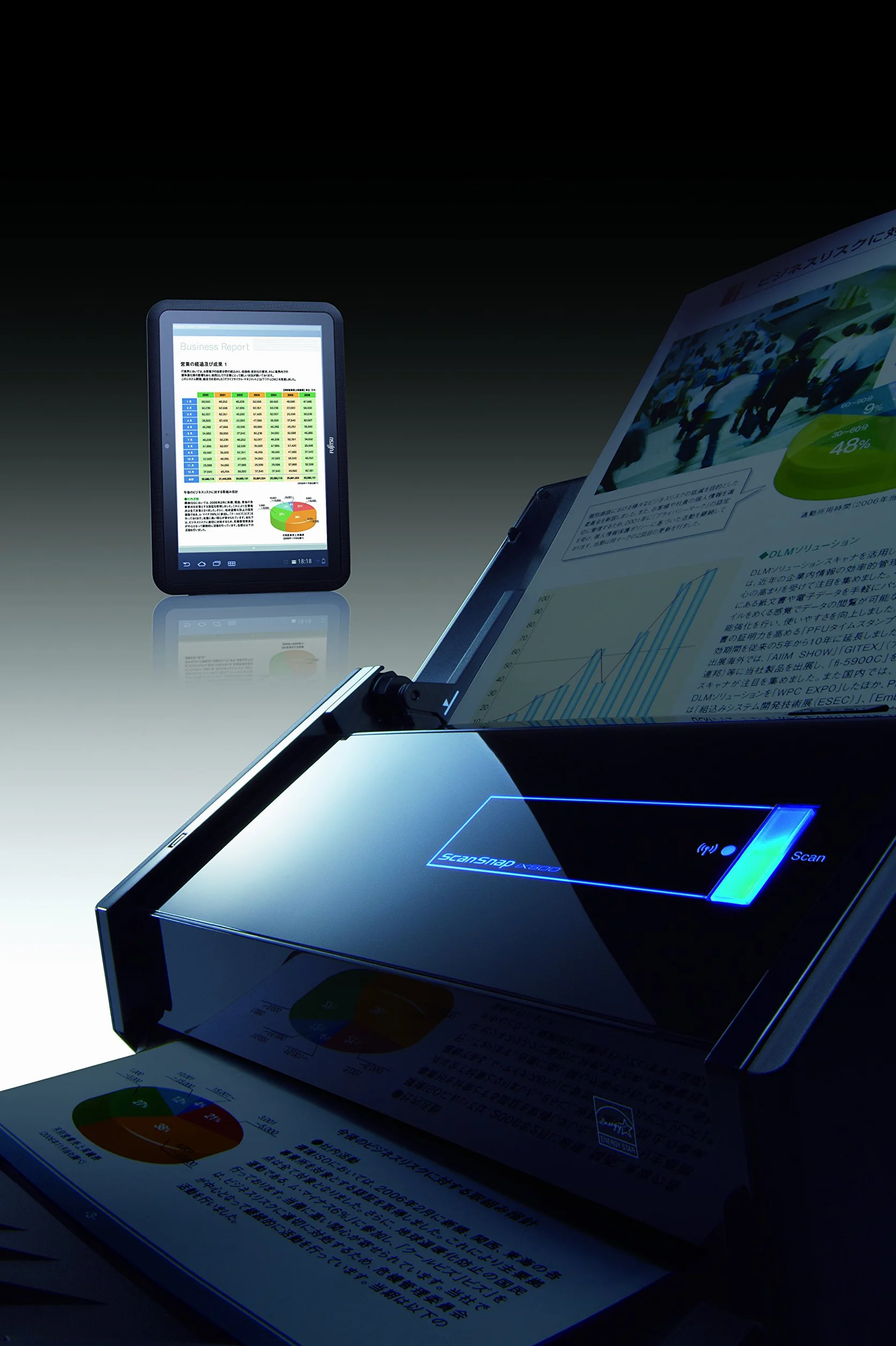 Fujitsu ScanSnap iX500 Scanner de documents Recto-verso USB 3.0 Wi-Fi