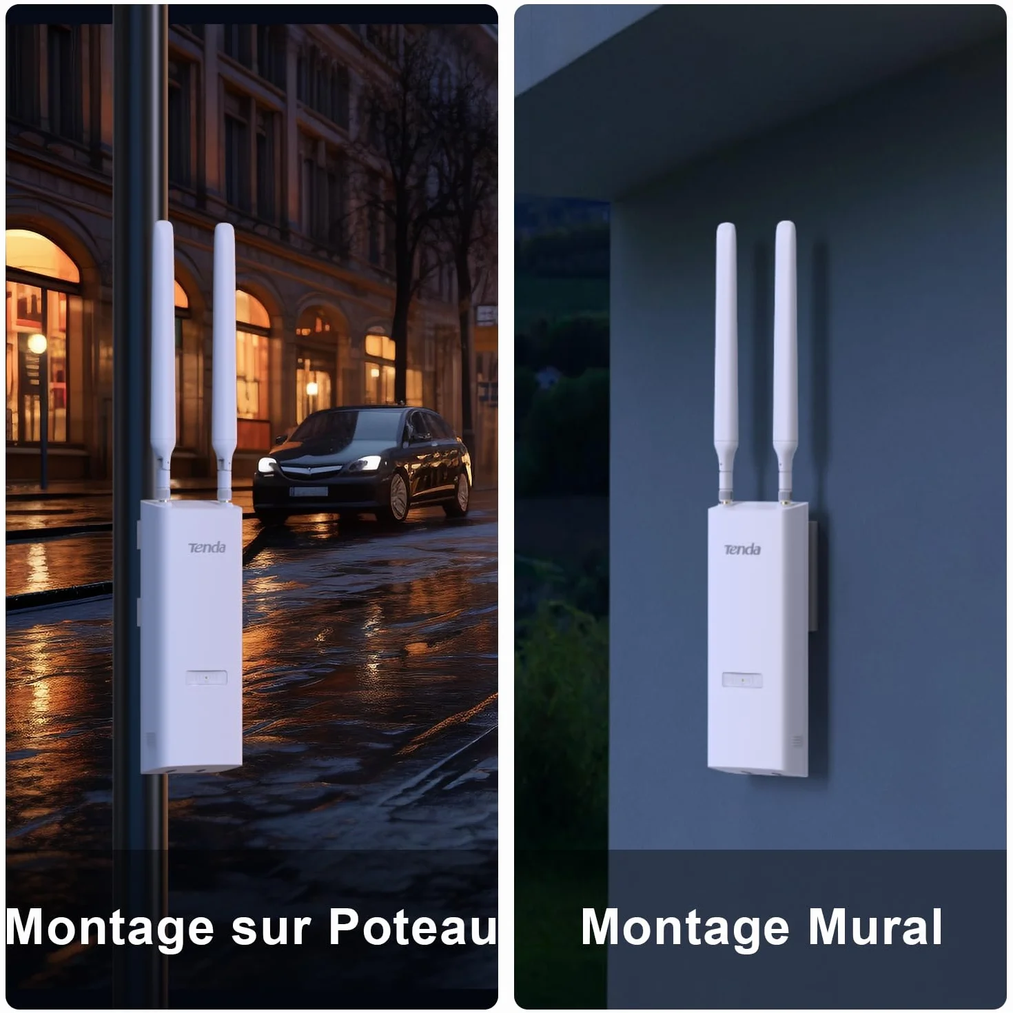Tenda OAP1200 AC1200 Outdoor Gigabit Wireless Access Point, Dual Band, PoE+, IP65, MU-MIMO