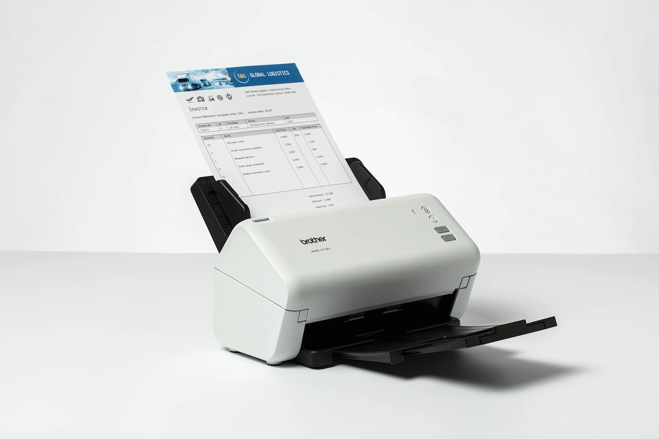BROTHER ADS-4100 Scanner de Documents Bureautique A4 Recto-Verso 35 Pages/Minute Scan to USB ADF 60 Feuilles