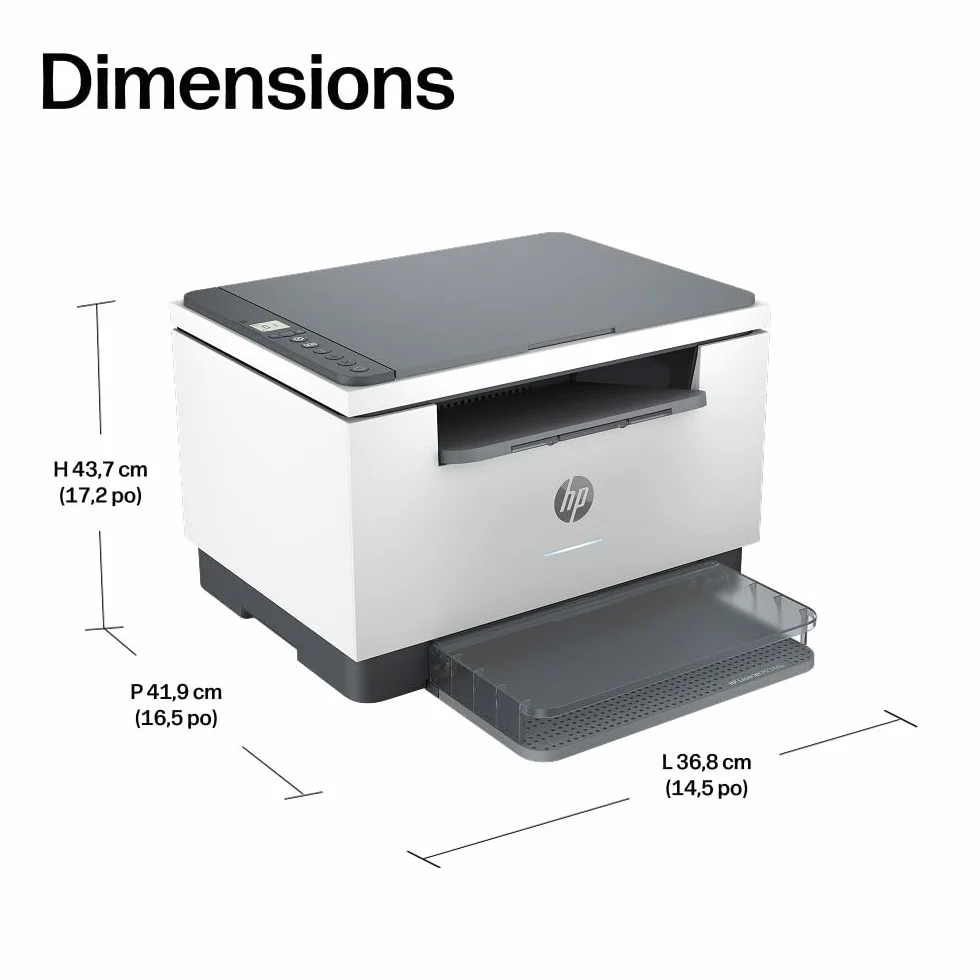 HP LaserJet M234dw Imprimante Multifonction A4 Recto/Verso Noir et Blanc 29 ppm USB Wi-Fi Ethernet