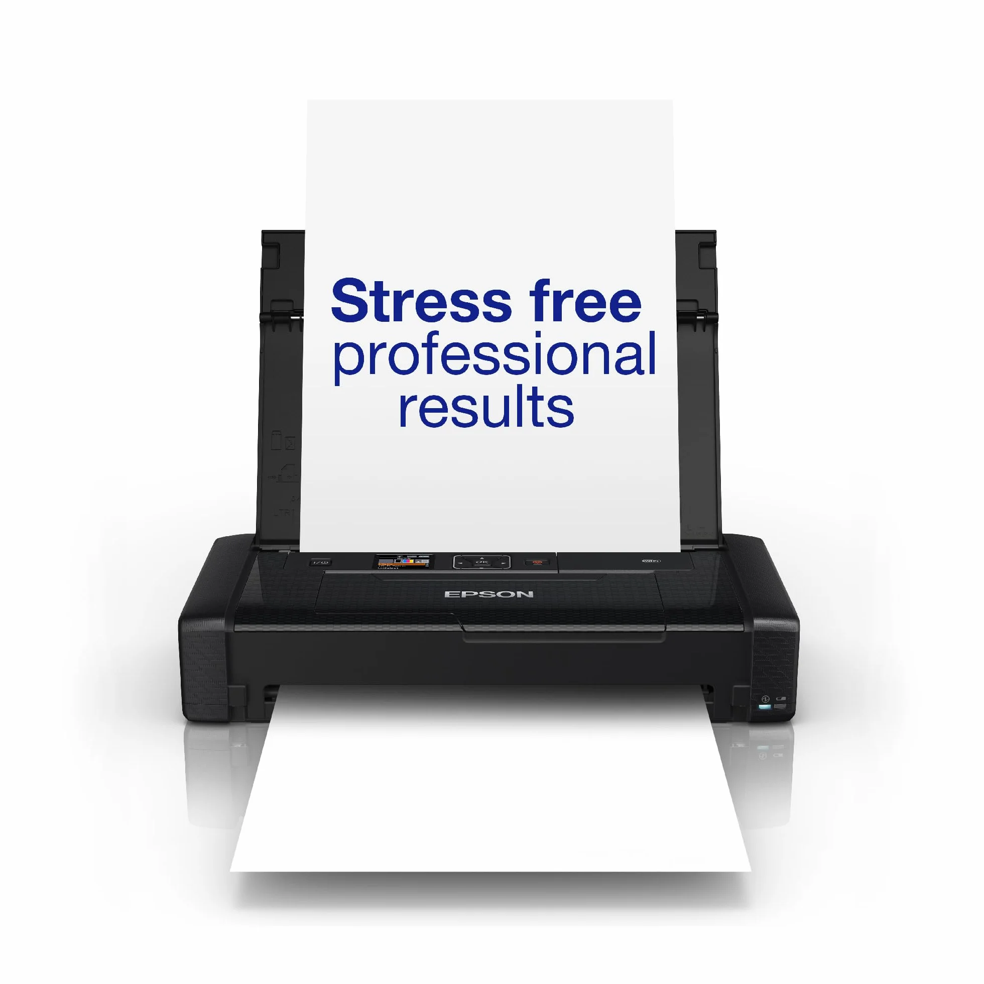 Epson WorkForce WF-110 Imprimante portable jet d'encre couleur A4 Wifi Direct batterie rechargeable USB