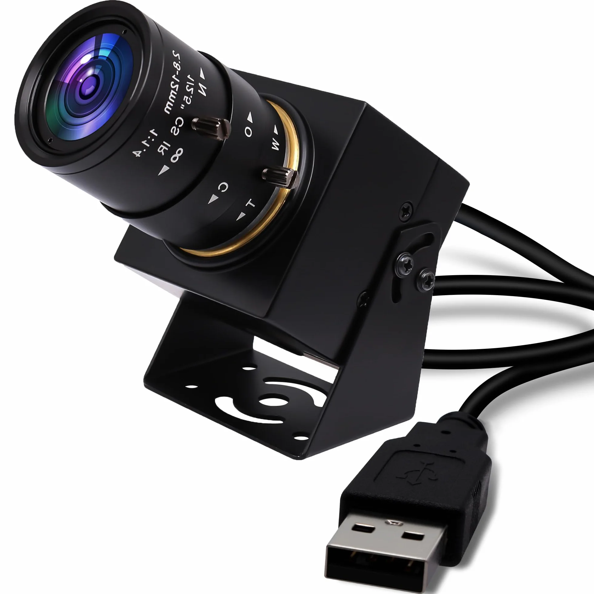 SVPRO Global Shutter Caméra USB 1200P 90 fps Objectif Zoom 2,8-12 mm Mise au Point Manuelle Webcam Golf Industrielle Plug and Play