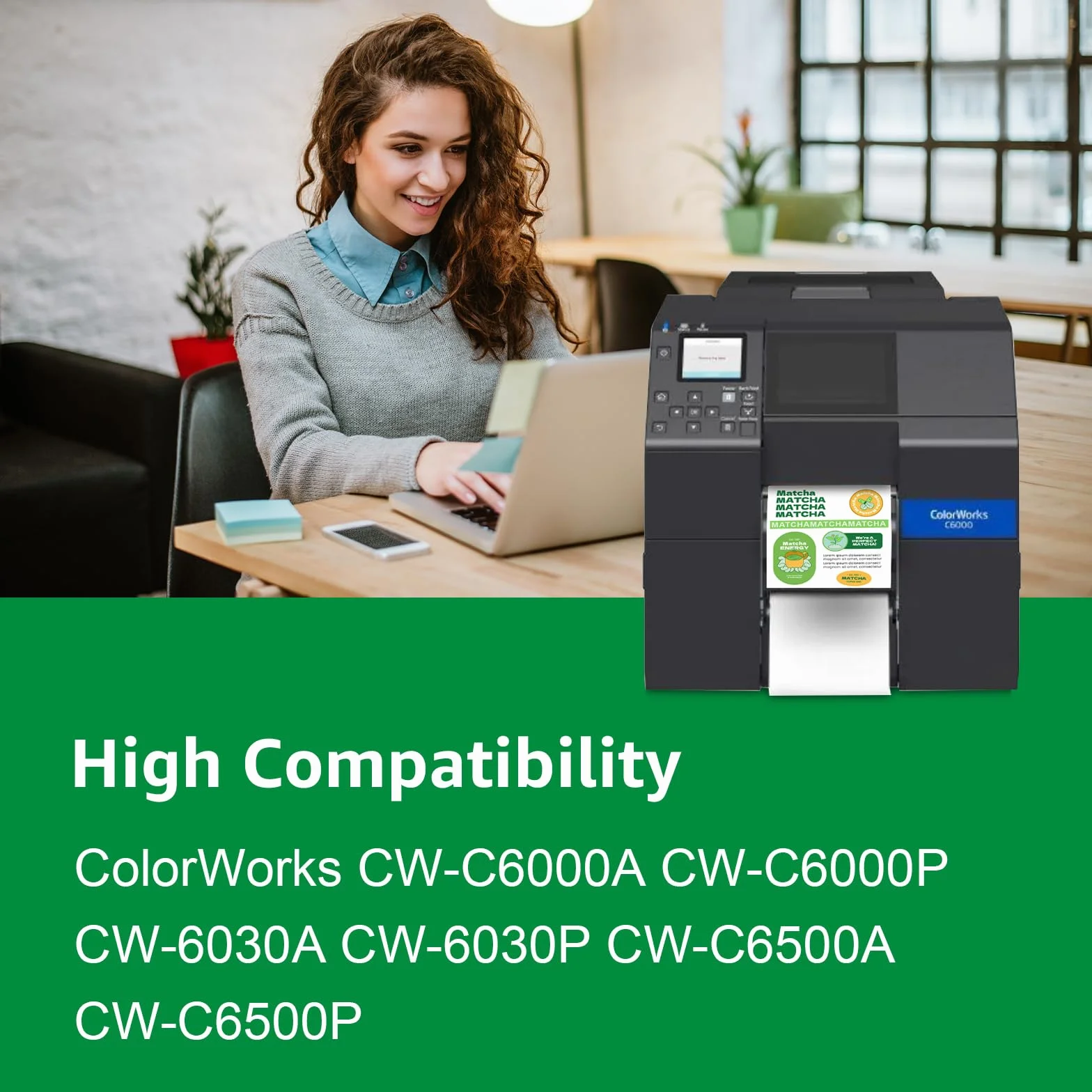 Lot de 2 cartouches d'entretien compatibles EPS ColorWorks CW-C6000A CW-C6500P SJMB6000 SJMB6500