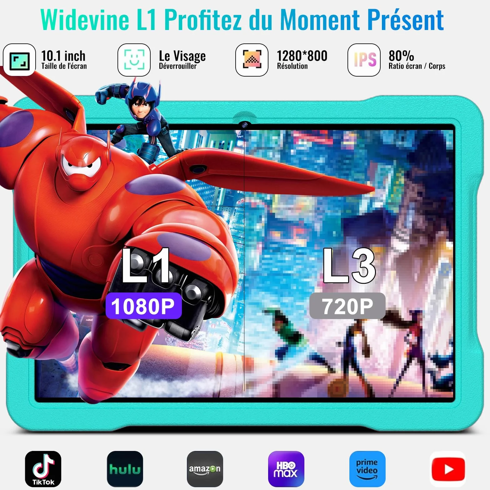 Tablette 10 Pouces Android 15 30Go RAM 2To Octa-Core 2.0 GHz WiFi 6 Bluetooth 5.0