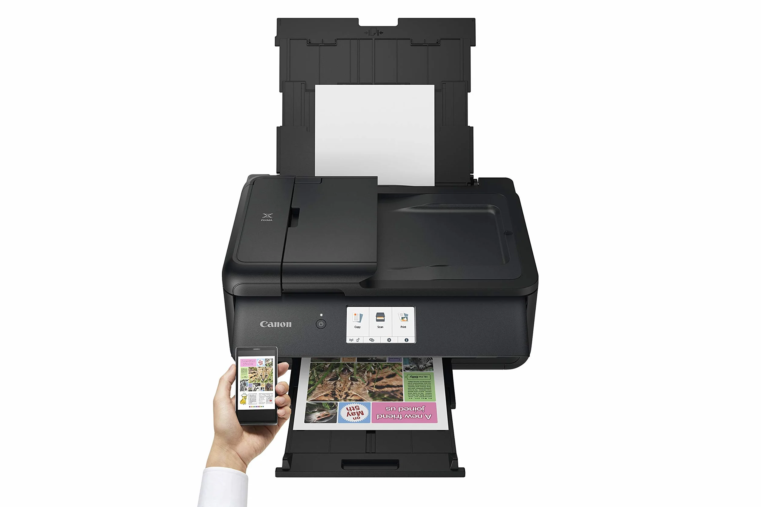 Canon PIXMA TS9550a Imprimante Multifonction Jet d’Encre Couleur A3 A4 WiFi LAN Noir